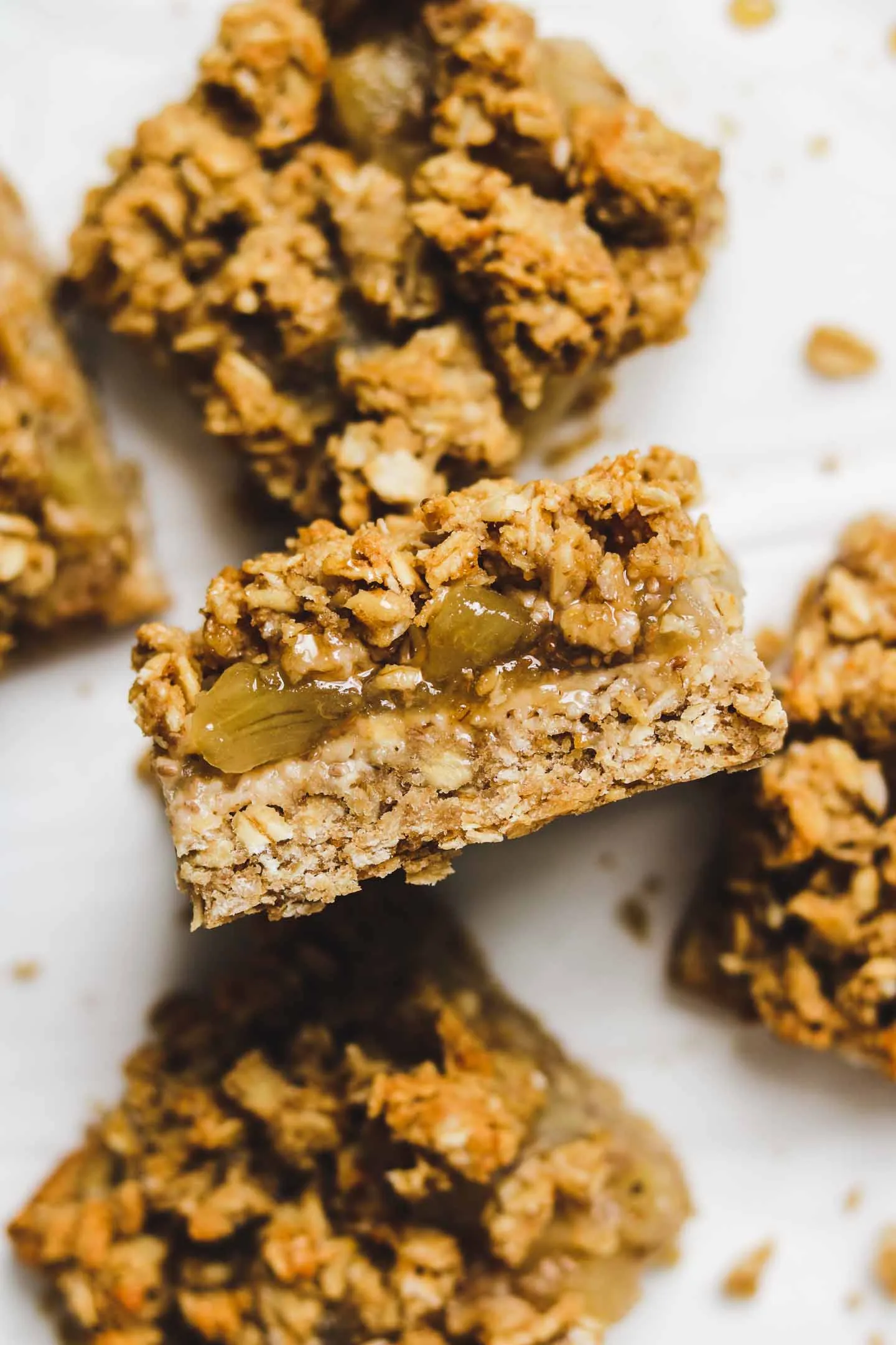 Vegan Apple Crumble Custard Bars