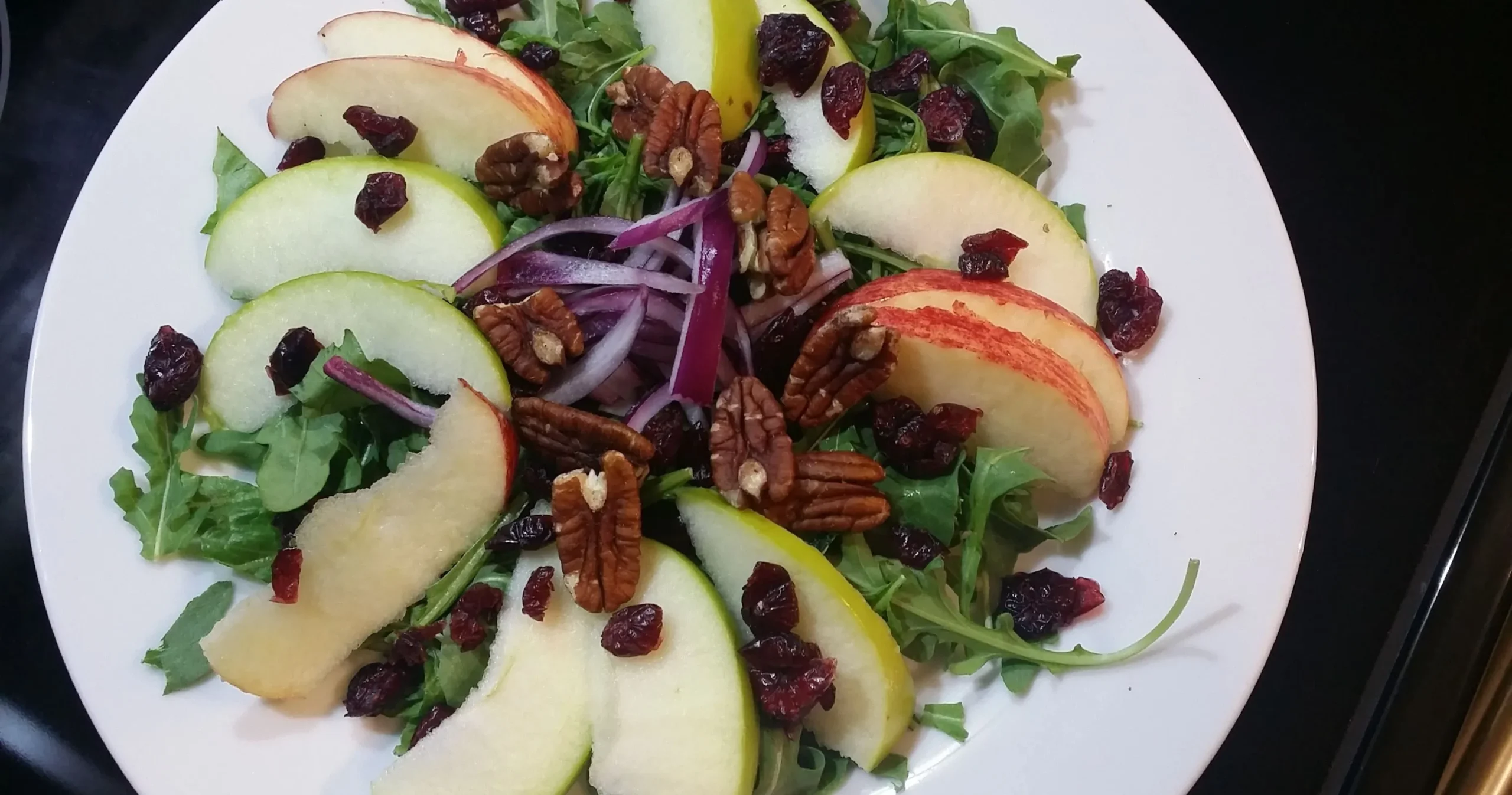 Vegan Arugula Salad with Lime Maple Vinaigrette