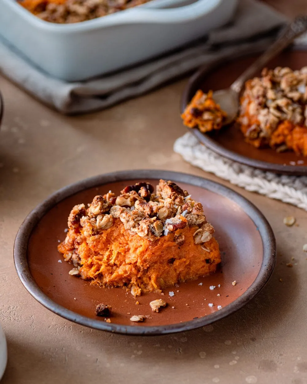 Vegan Brown Butter Sweet Potato Casserole