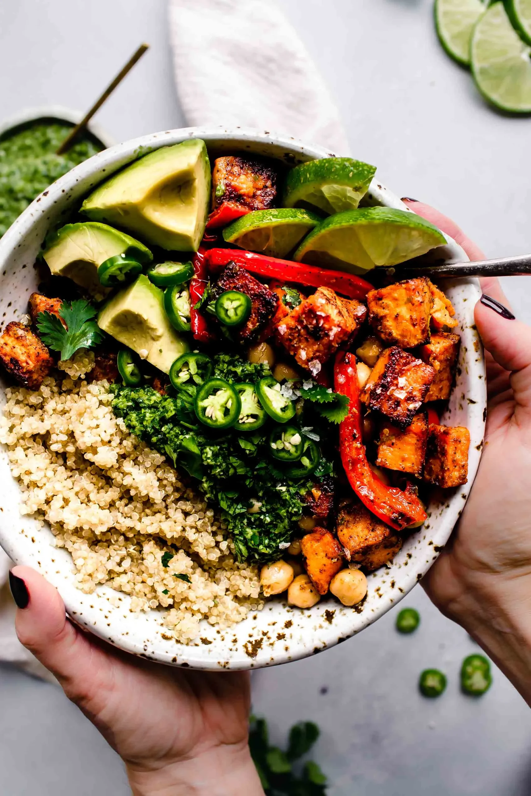 Vegan Buddha Bowl with Roasted Chickpeas