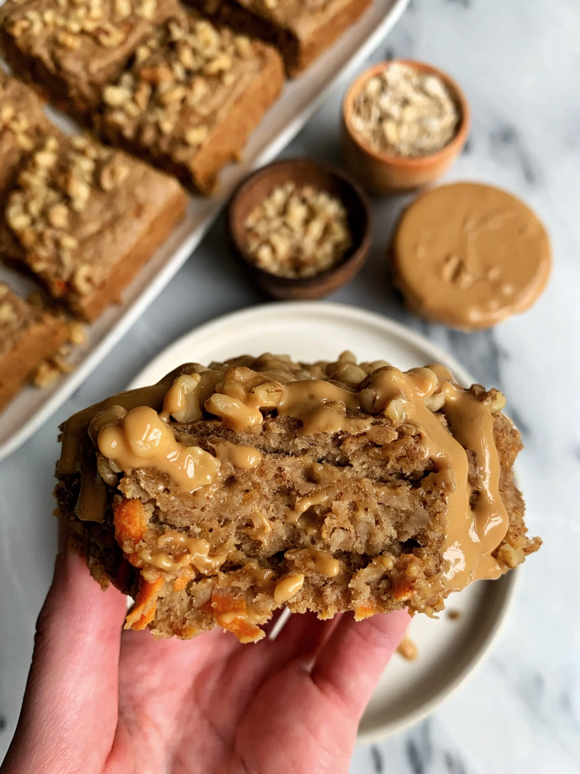 Vegan Carrot Cake Baked Oatmeal