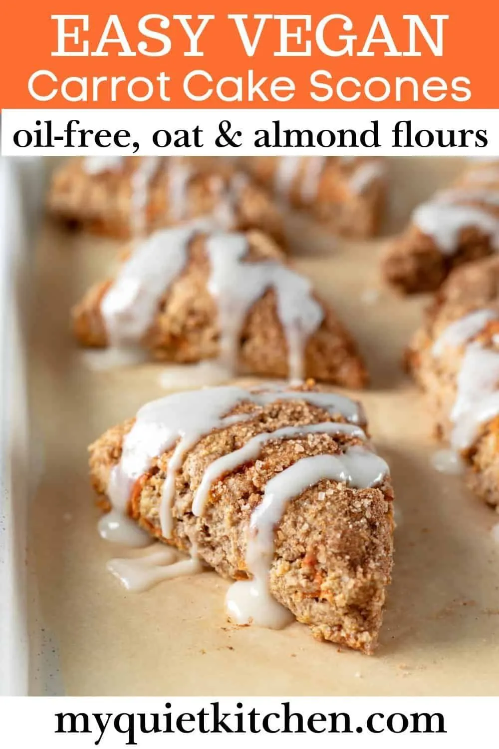 Vegan Carrot Cake Scones Gluten Free