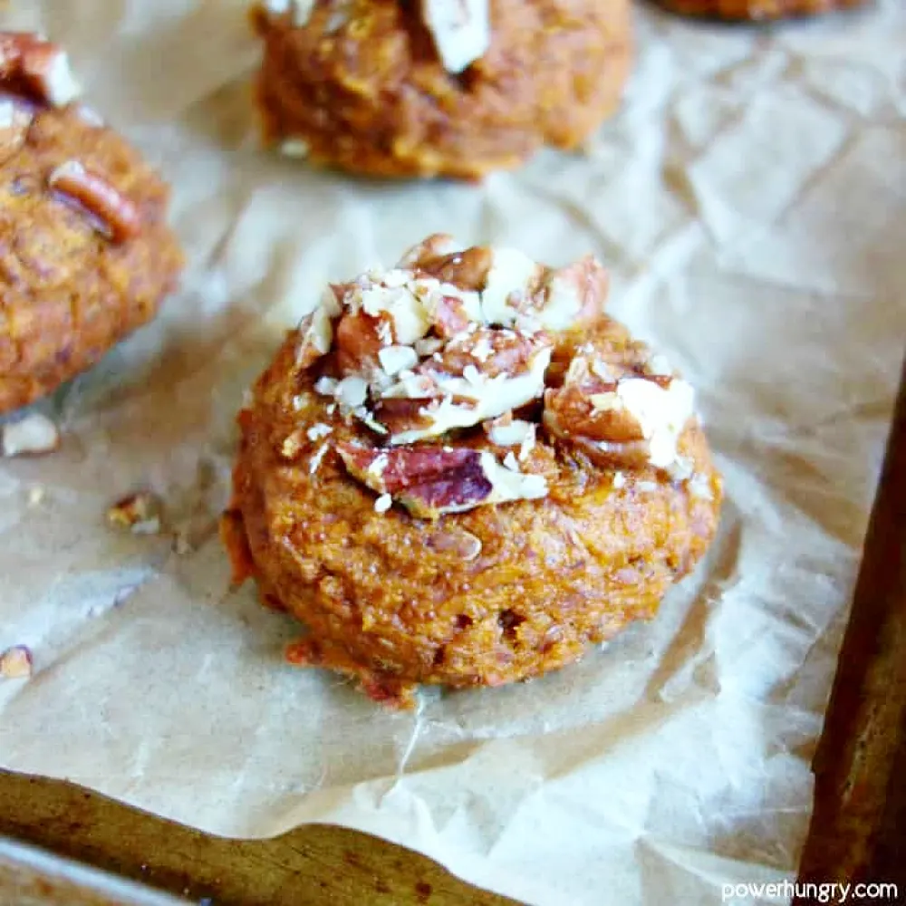 Vegan Chickpea Flour Pumpkin Cookies