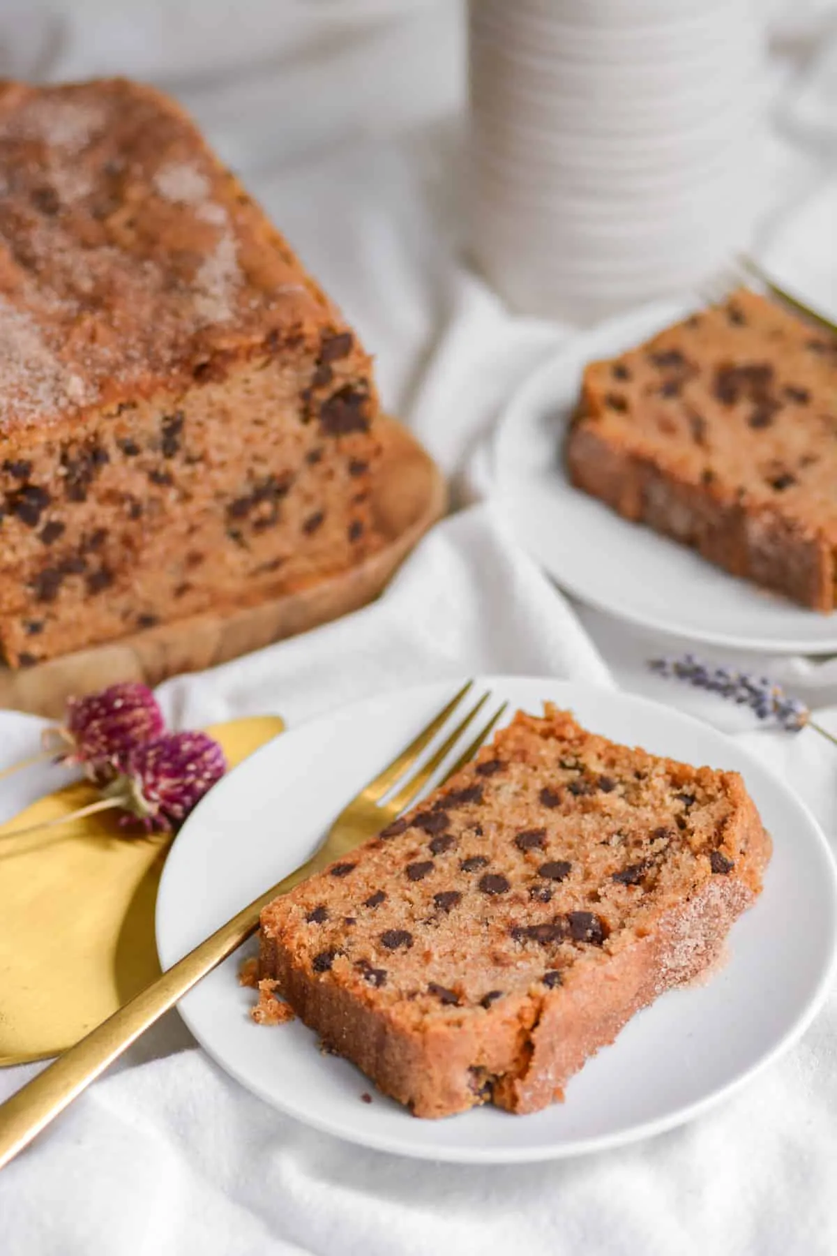 Vegan Cinnamon Chocolate Chip Bread