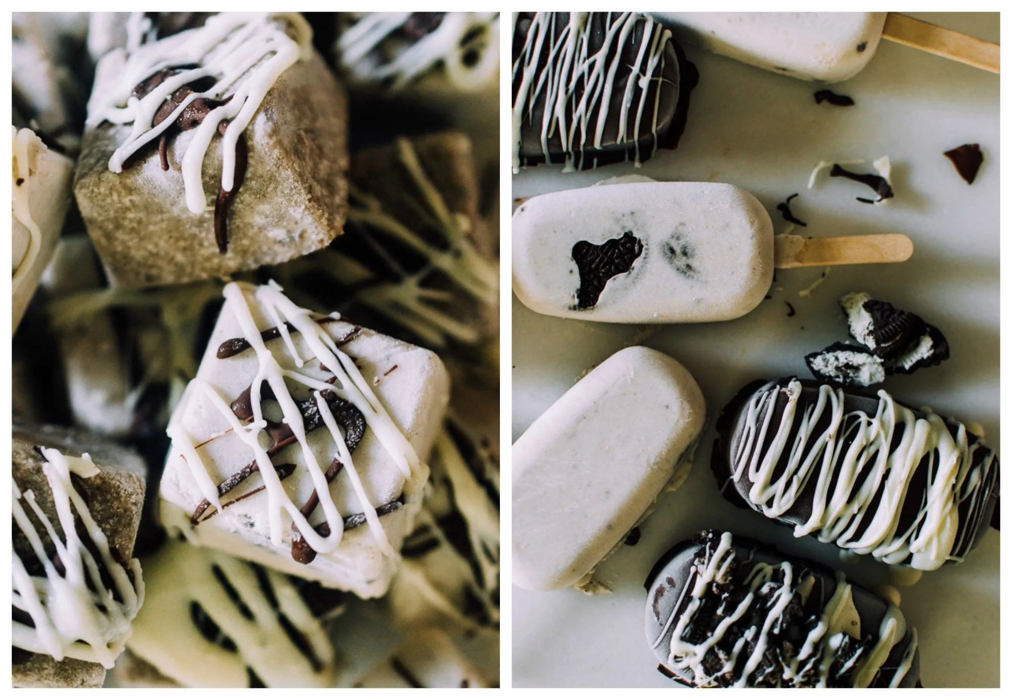 Vegan Cookie Cake Popsicles
