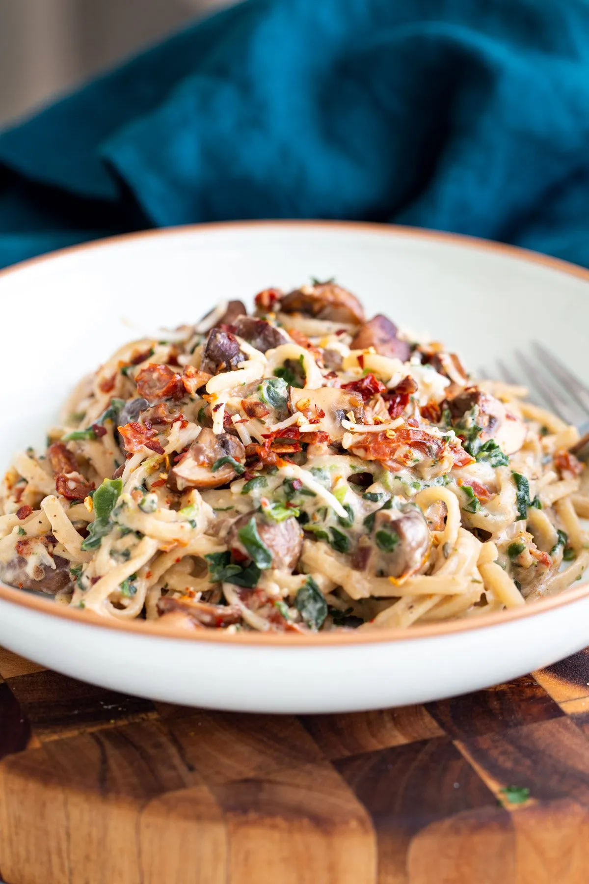 Vegan Creamy Mushroom Pasta One Pot