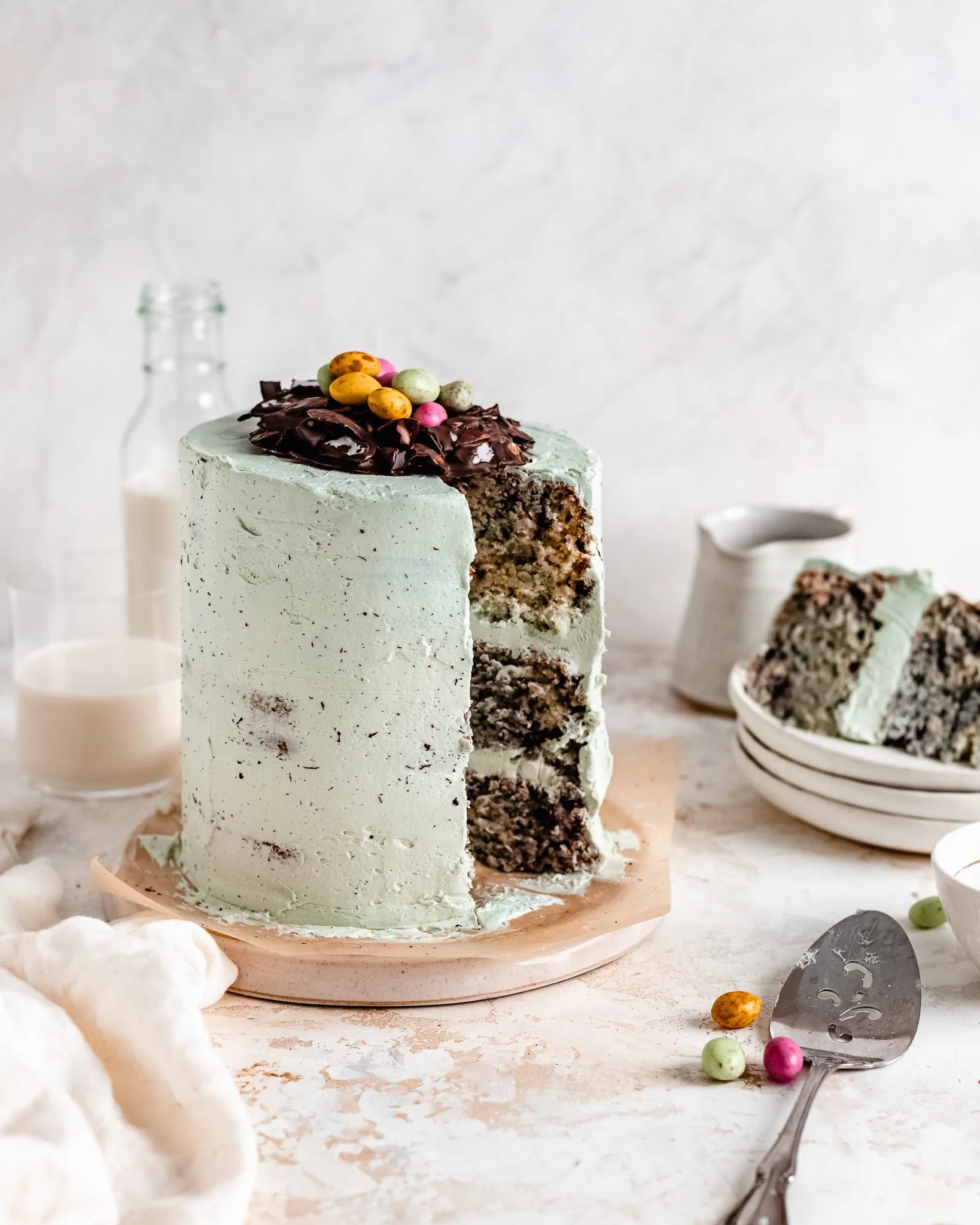 Vegan Easter Egg Cake