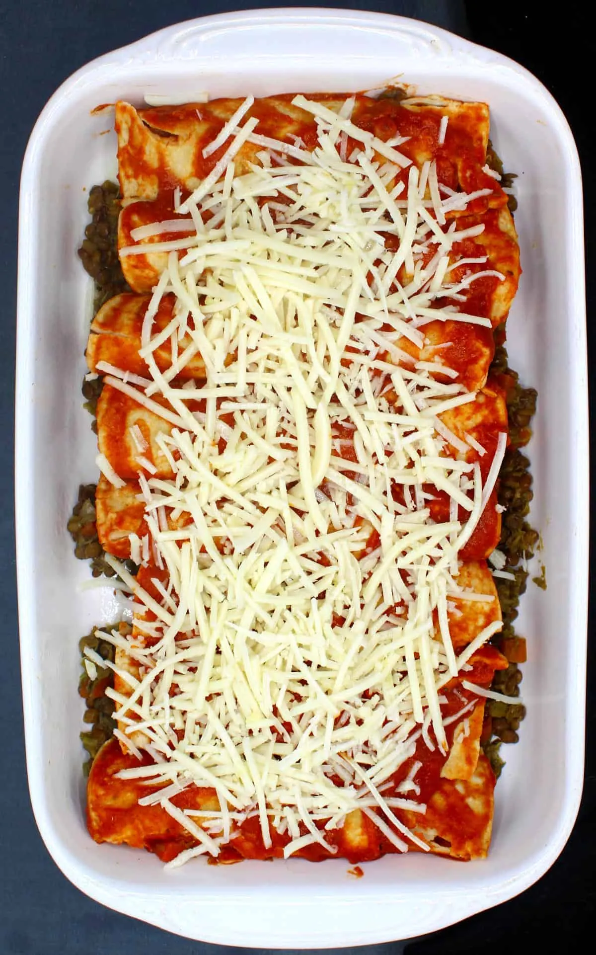 Vegan Enchiladas with Smoky Lentils