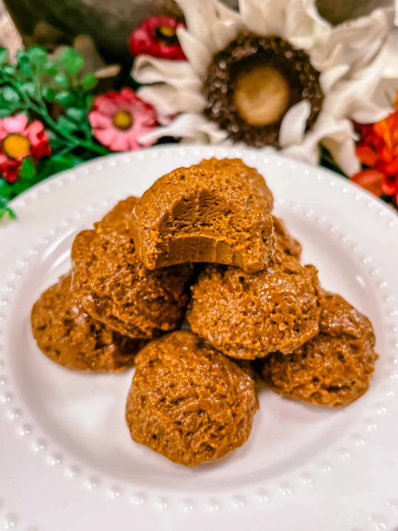 Vegan Gingerbread Protein Blondies
