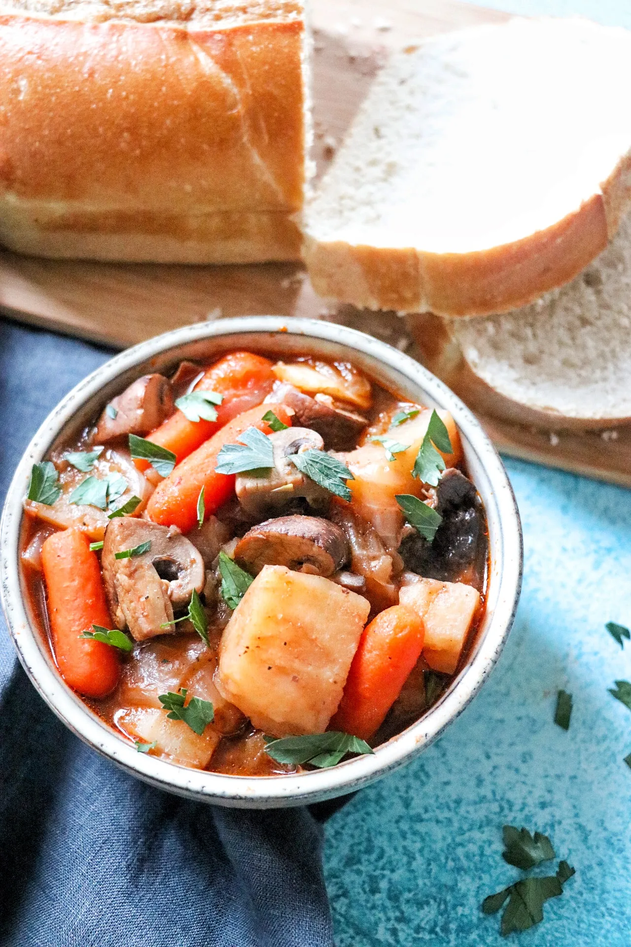 Vegan Irish Mushroom Stout Stew