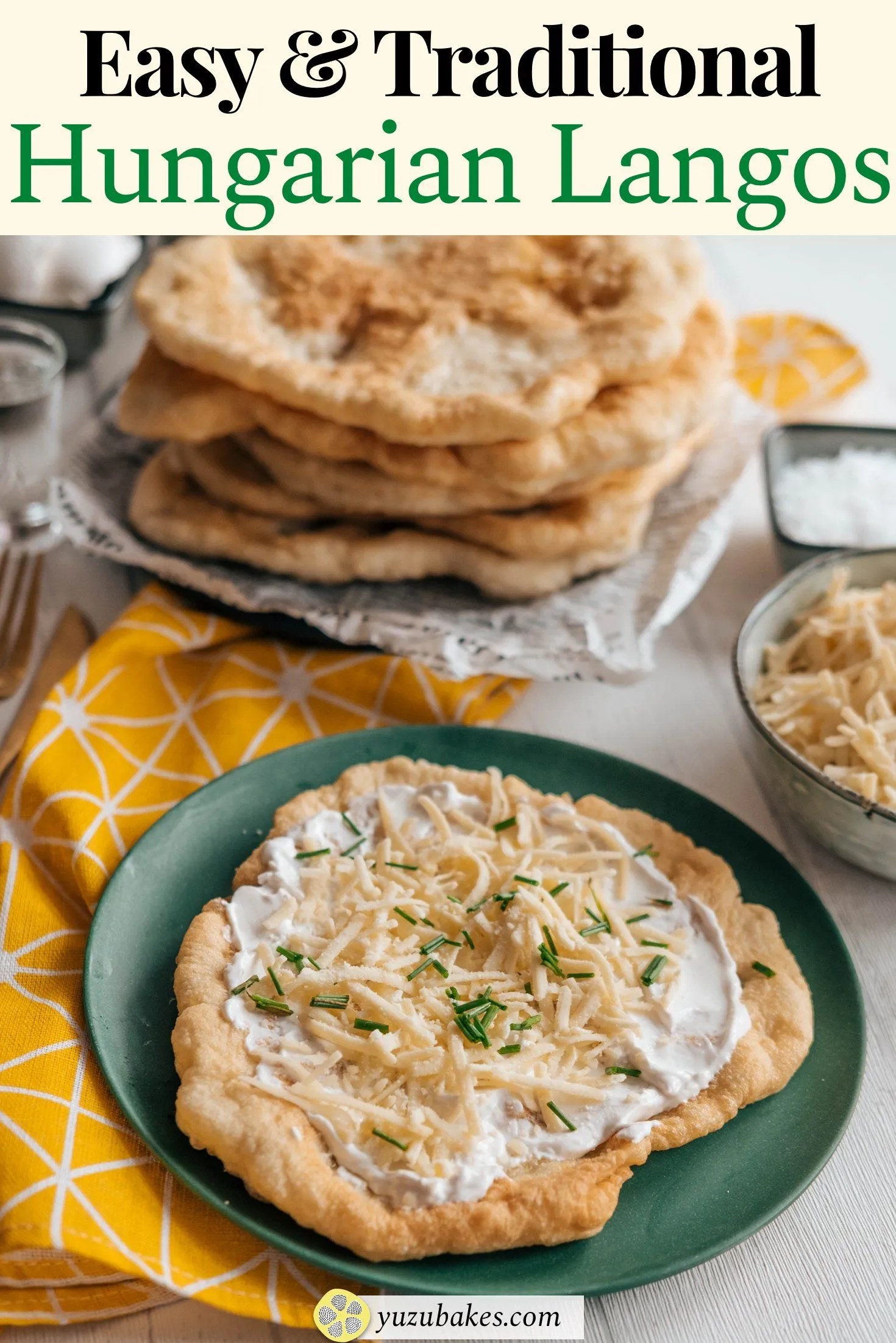 Vegan Langos Hungarian Fried Bread