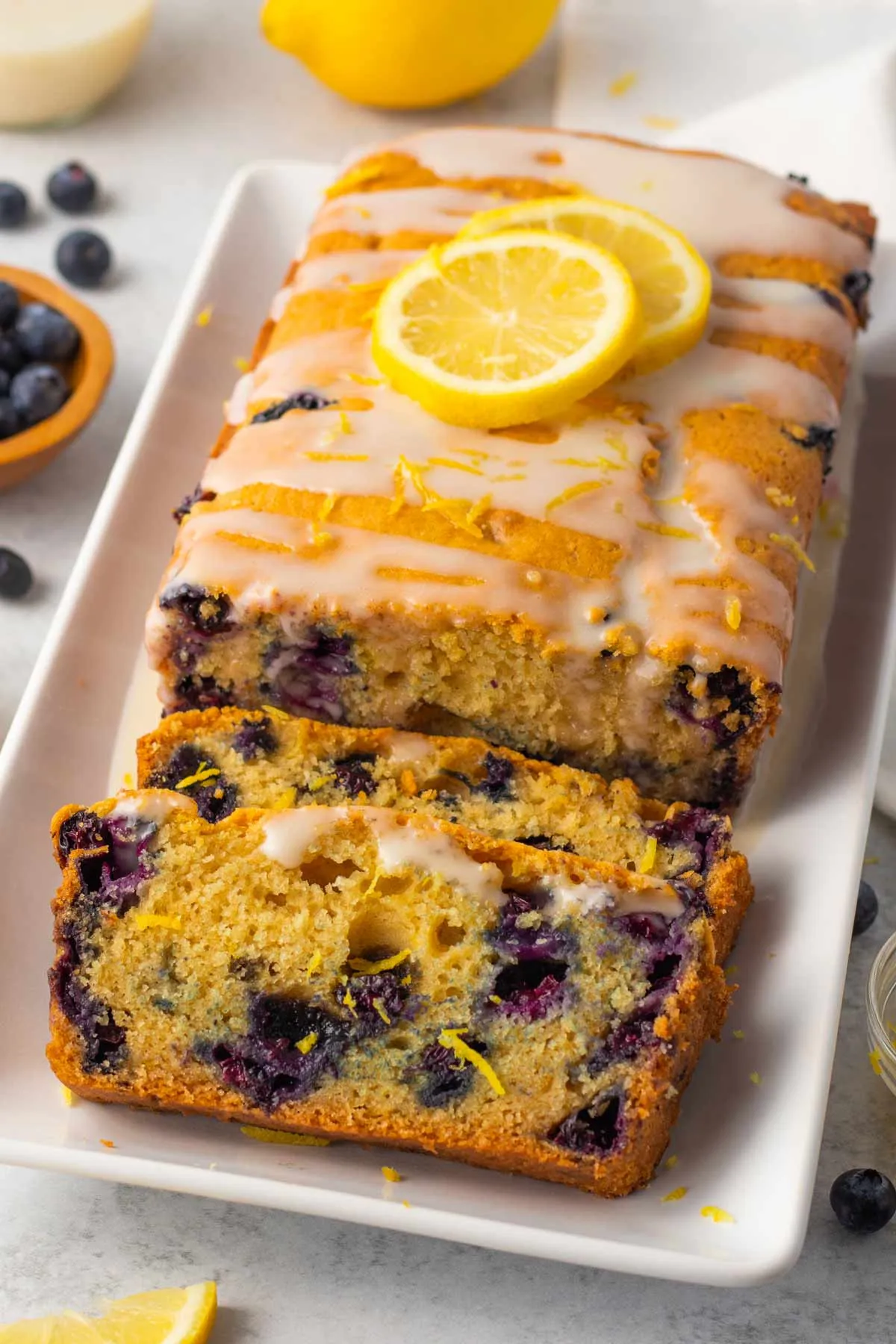Vegan Lemon Blueberry Bread