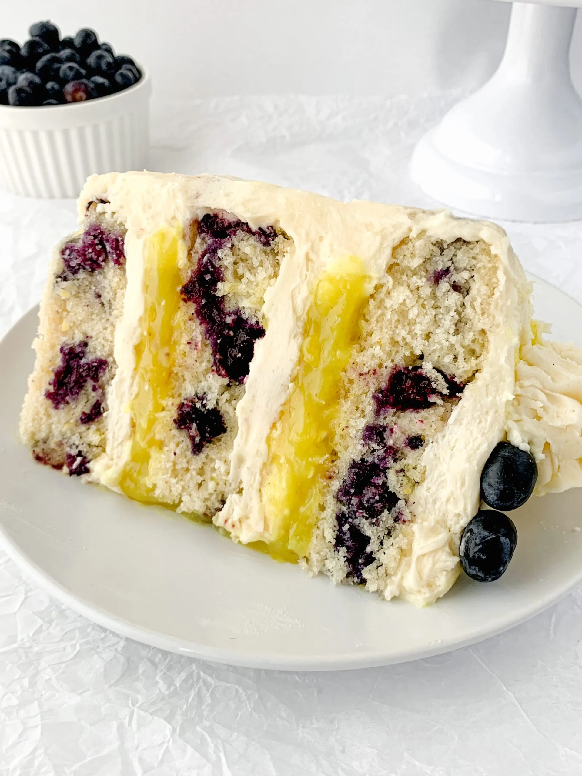 Vegan Lemon Blueberry Cake