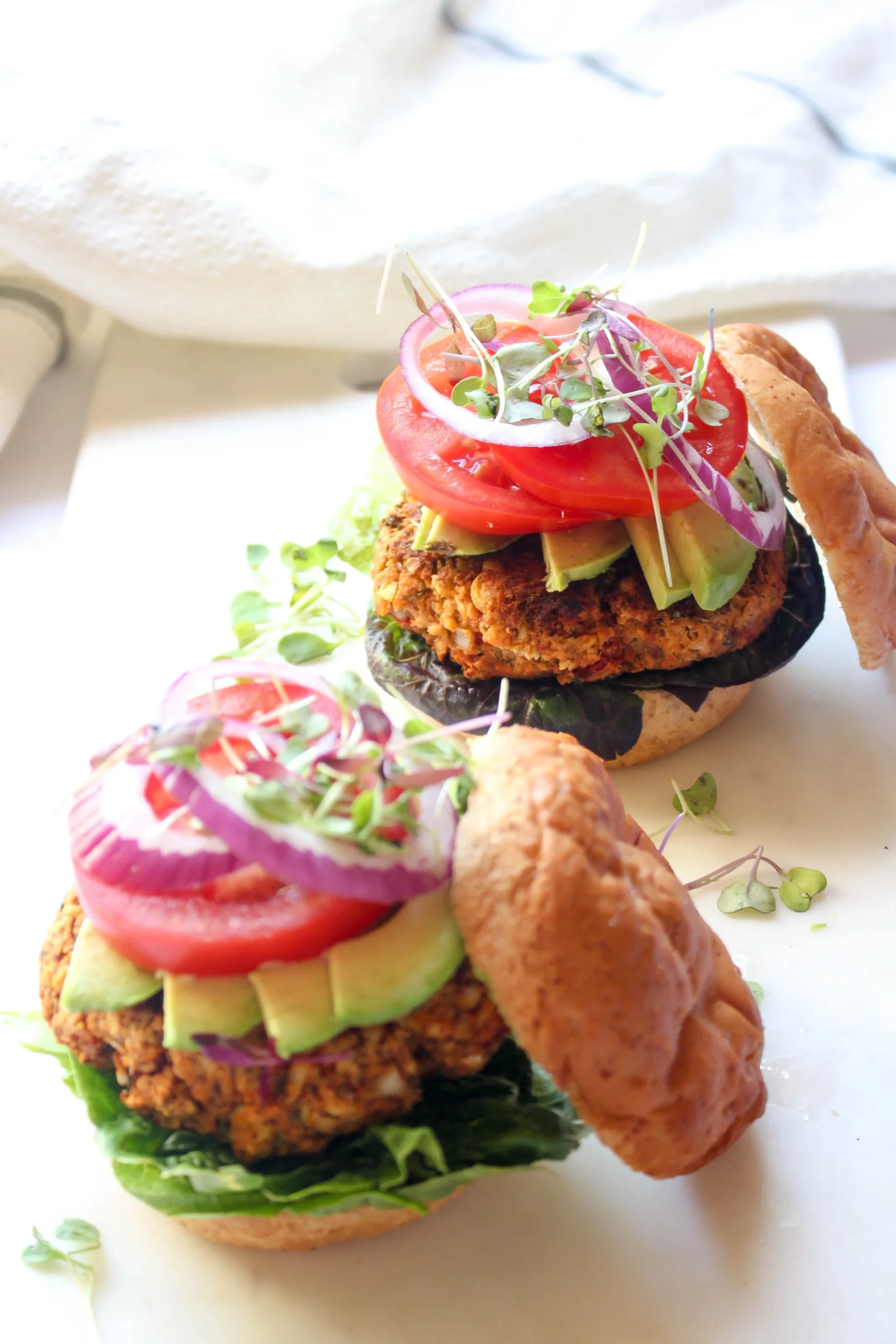 Vegan Mediterranean Chickpea Burgers