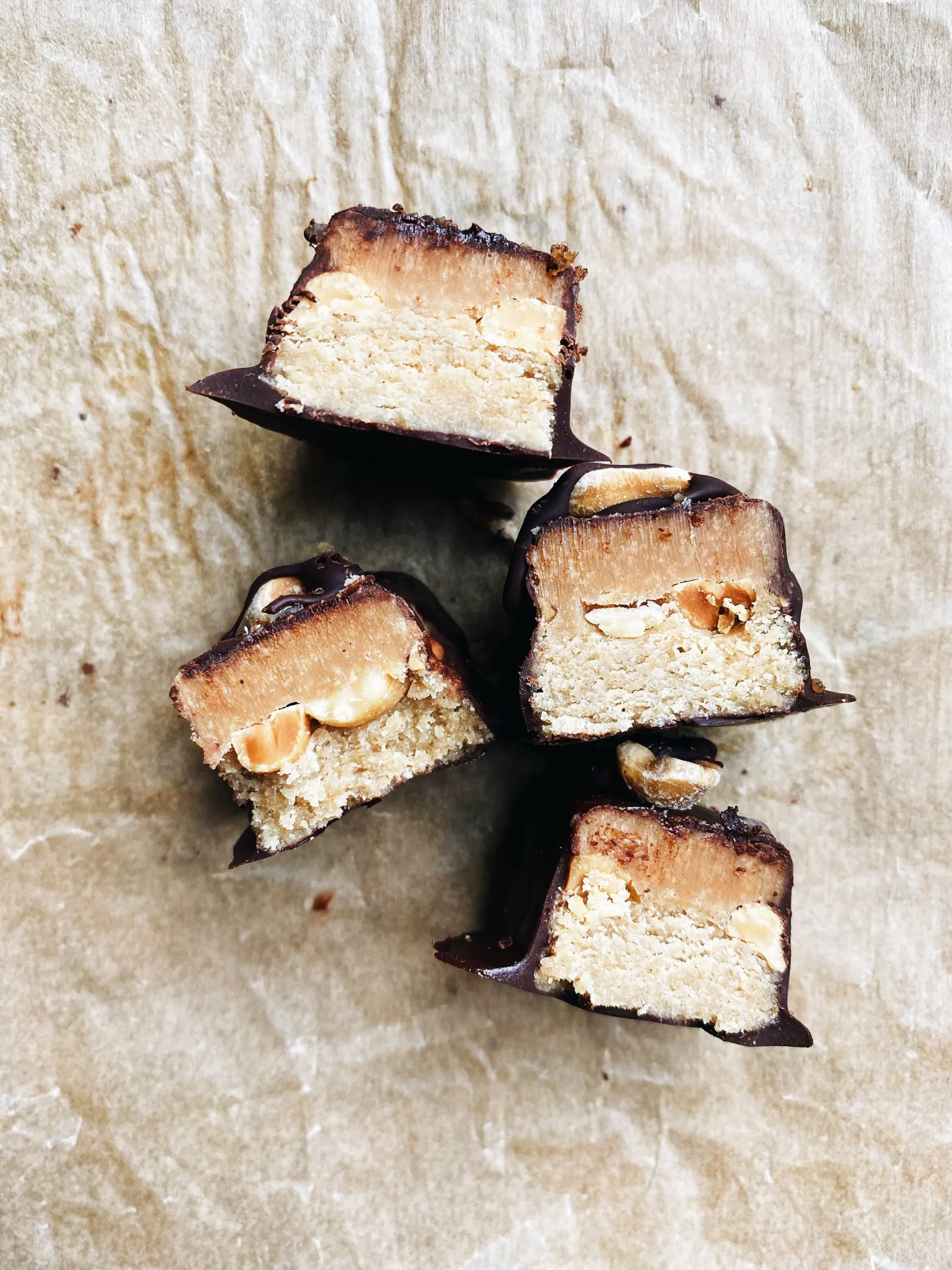 Vegan No Bake Snickers Bars