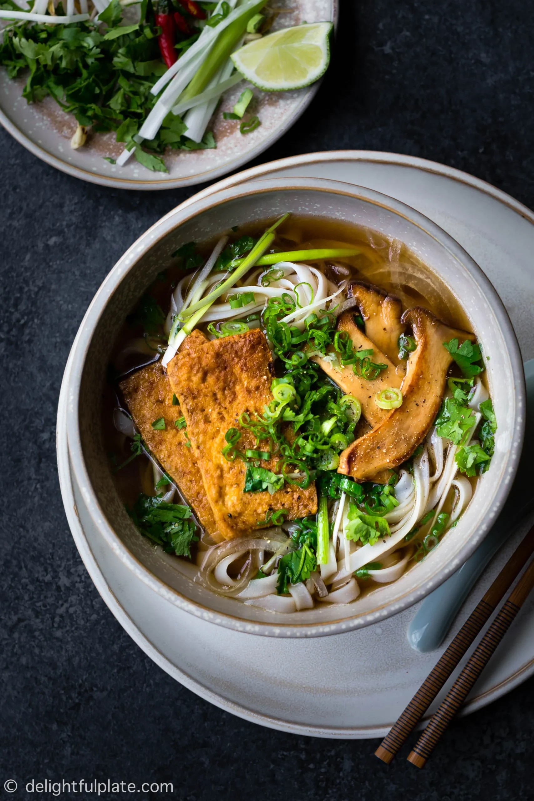 Vegan Pho Noodle Soup