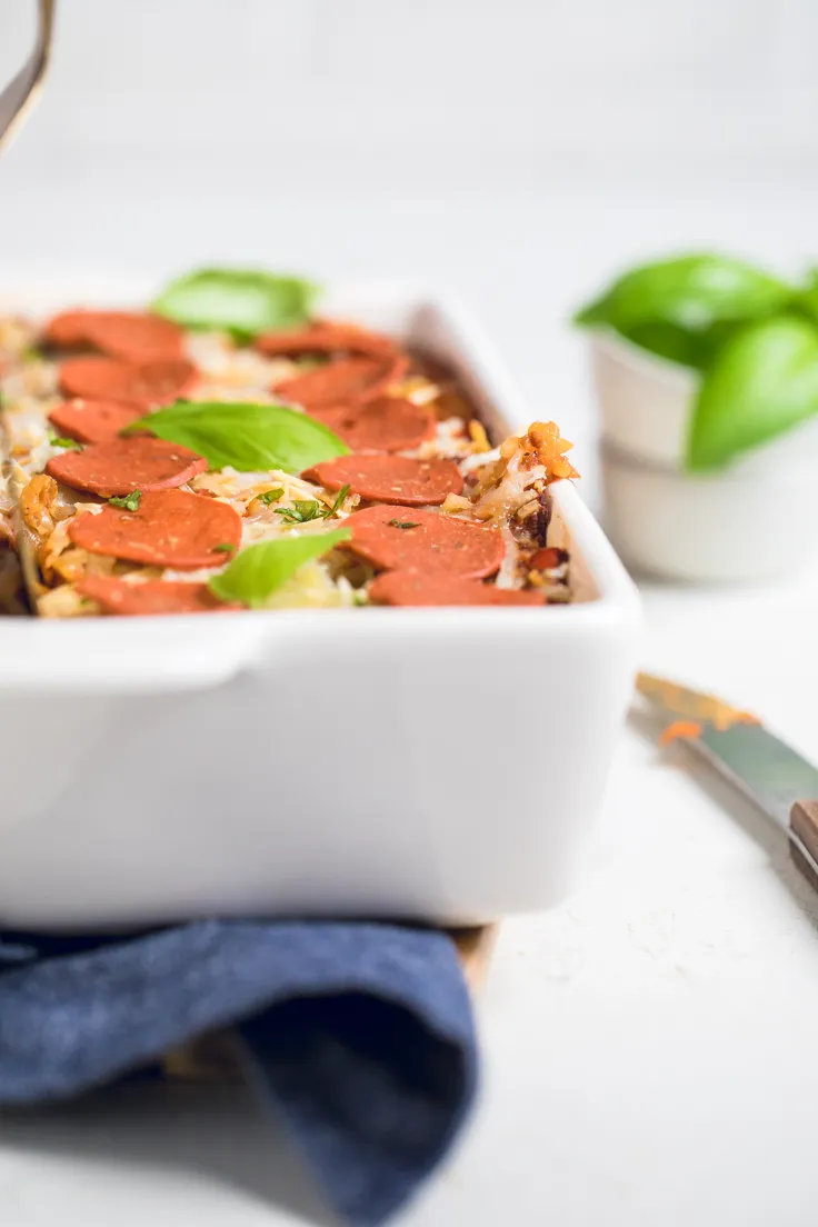 Vegan Pizza Pasta Casserole