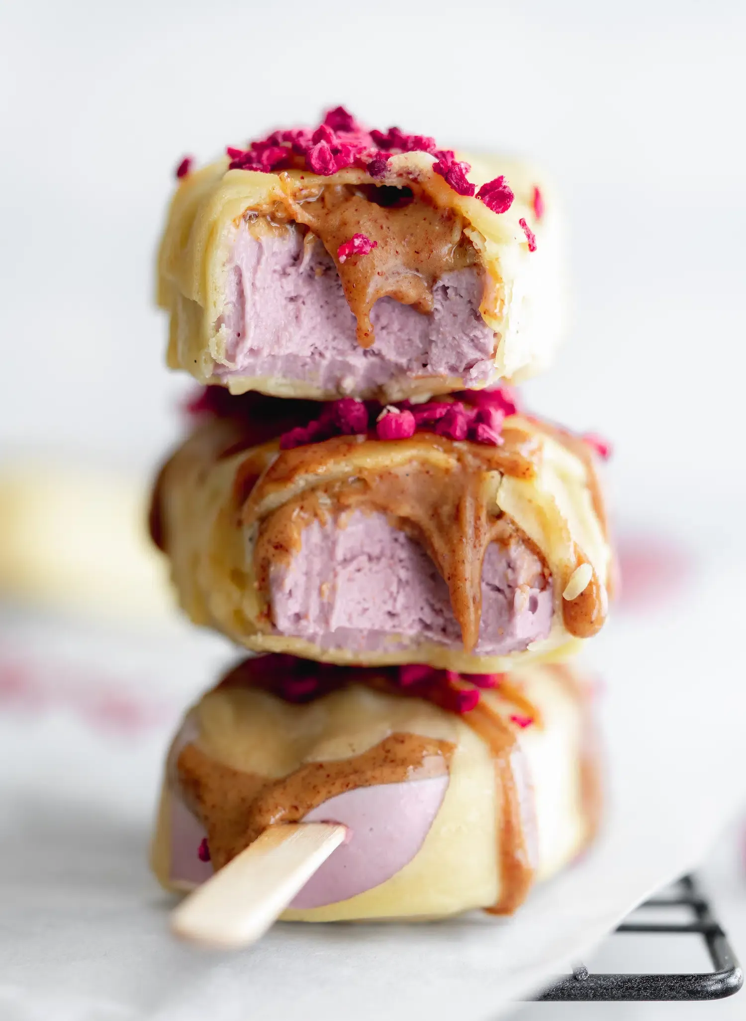 Vegan Raspberry Almond Magnums