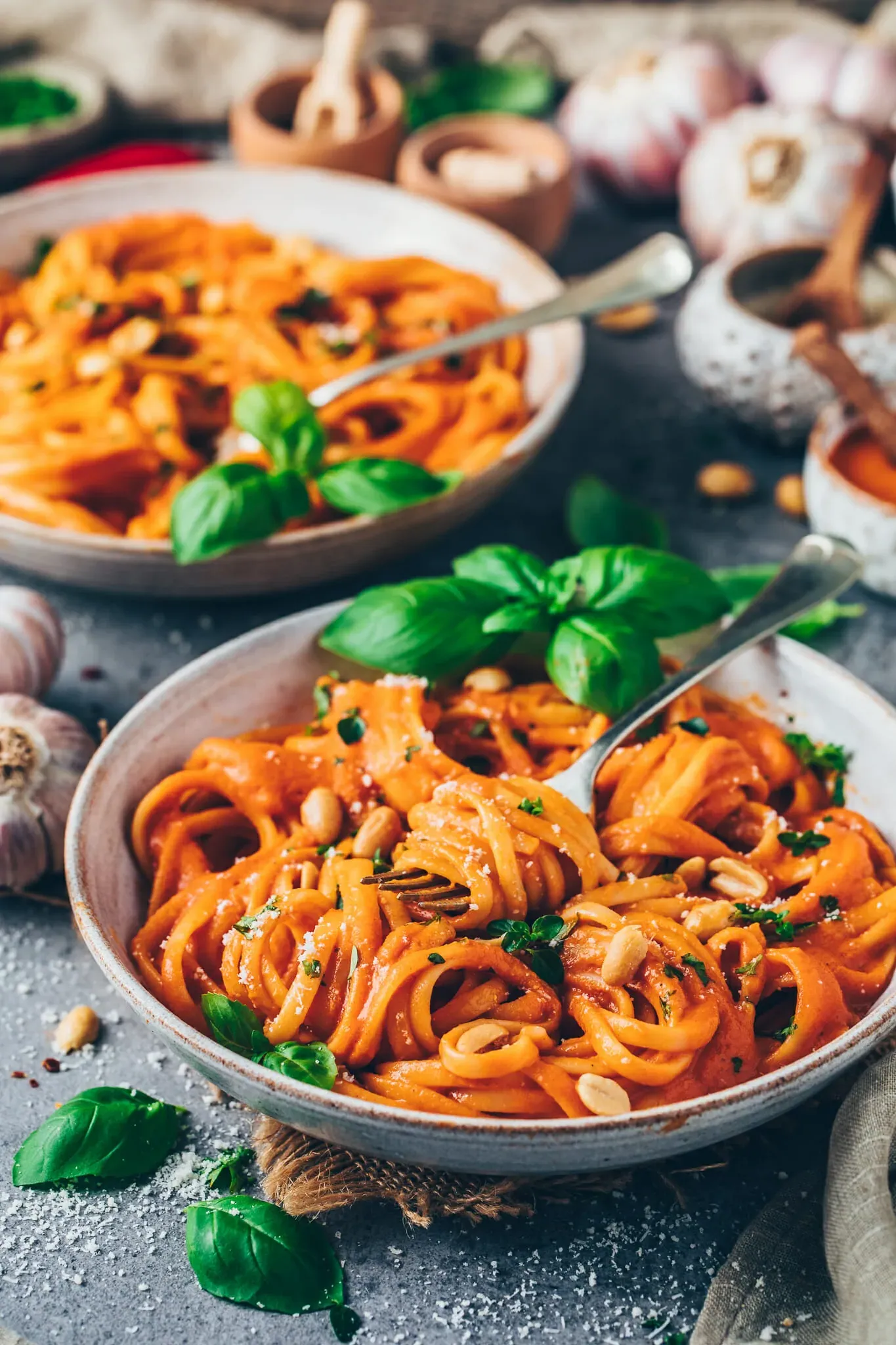 Vegan Roasted Pepper Pasta