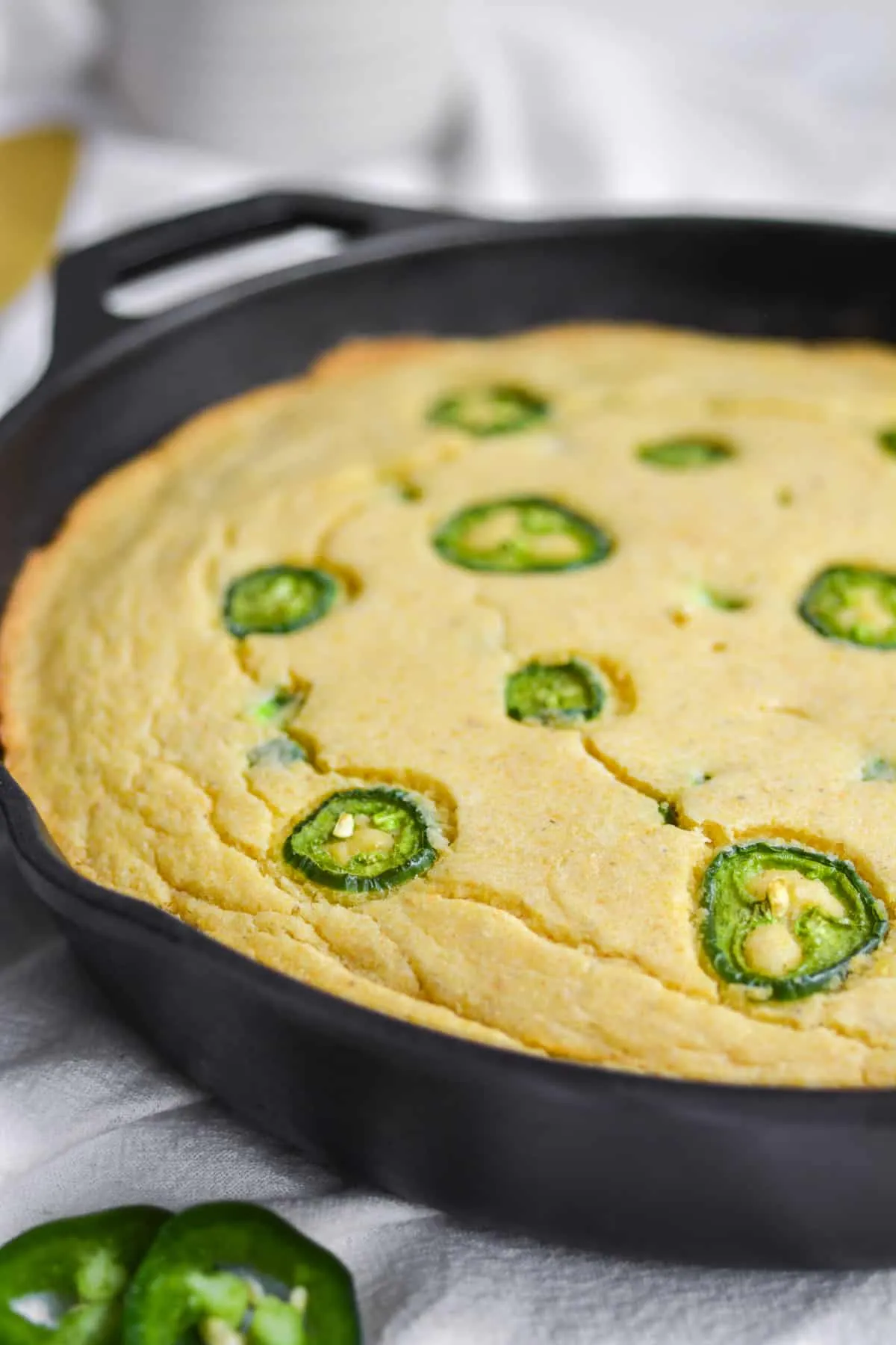Vegan Skillet Jalapeno Cornbread