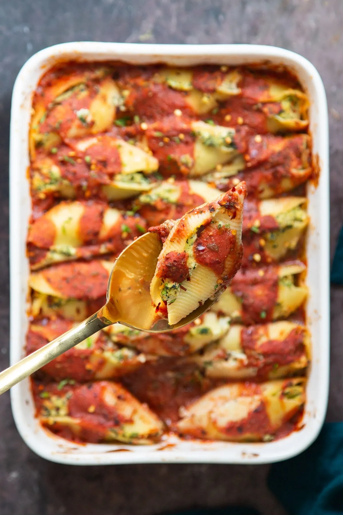 Vegan Stuffed Shells with Cauliflower Ricotta