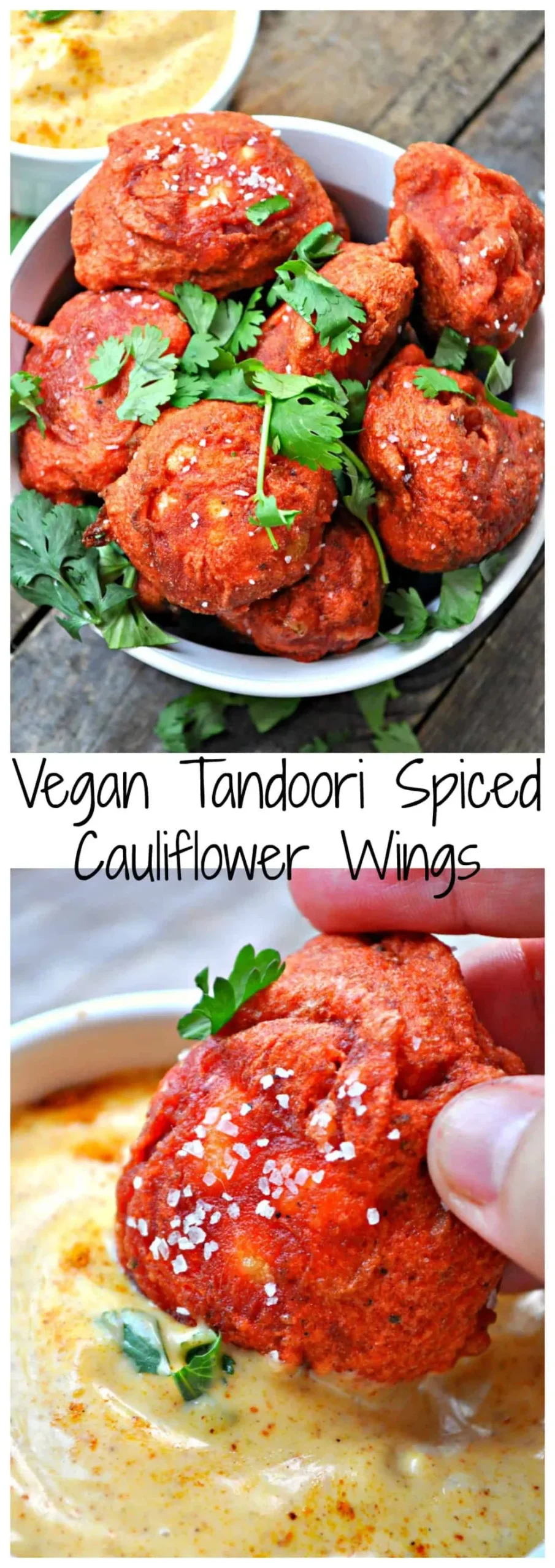 Vegan Tandoori Spiced Cauliflower Wings