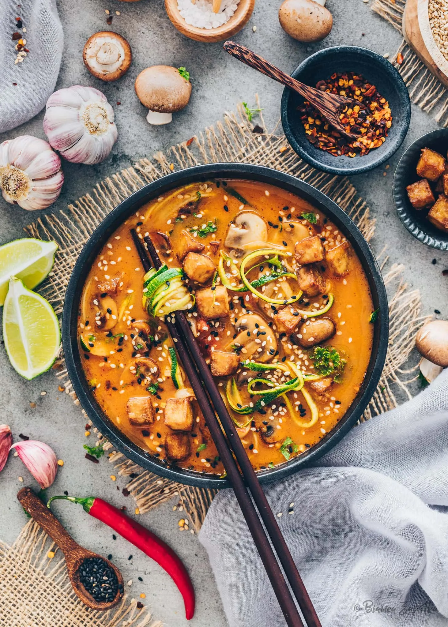 Vegan Thai Tom Yum Soup