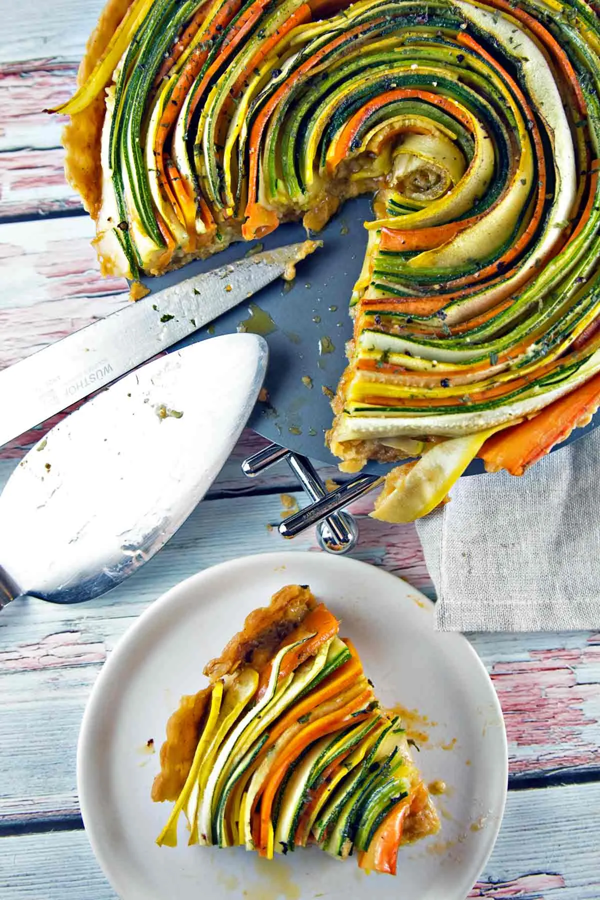 Vegetable Tart in an Amaranth Crust