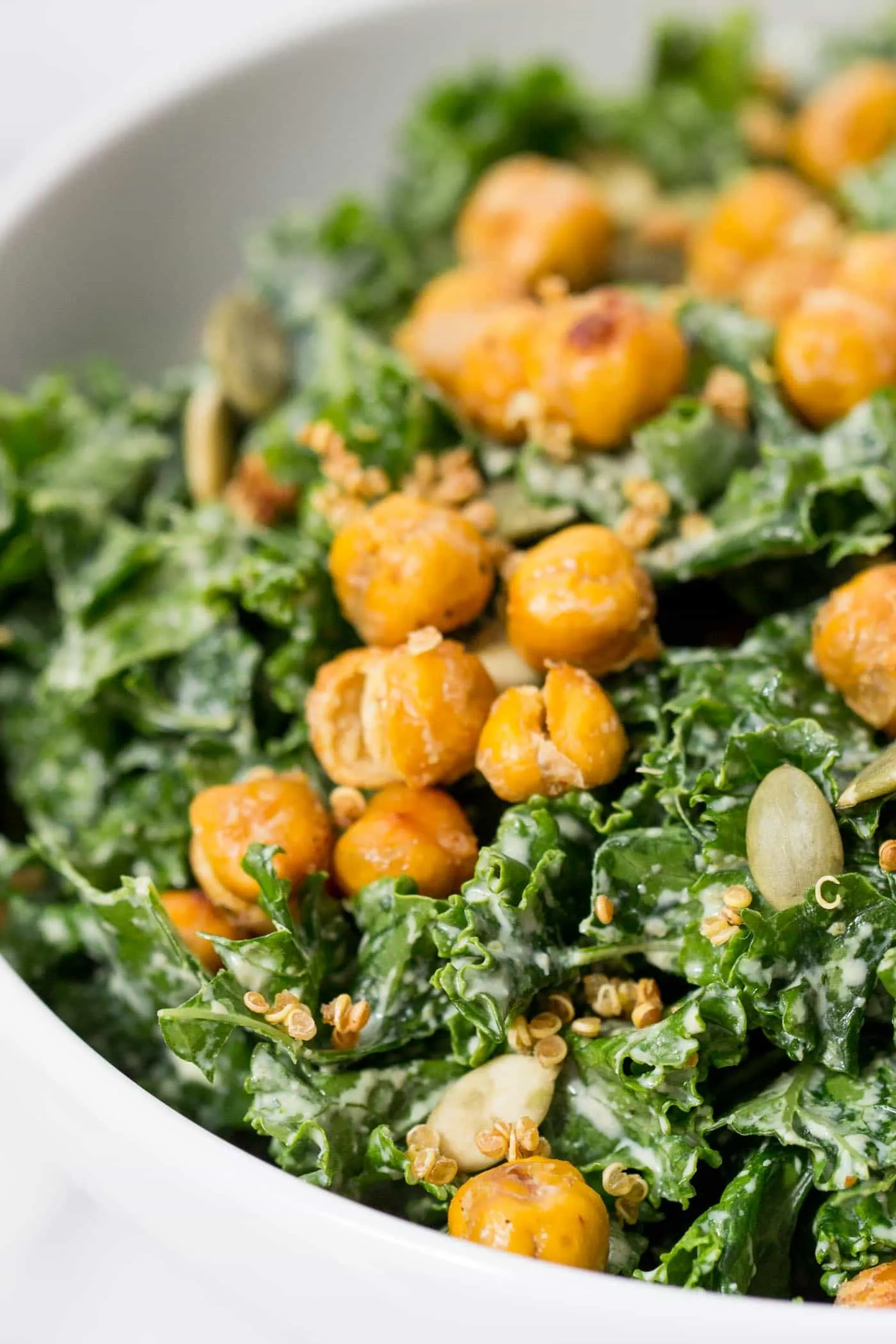 Vegetarian Kale Caesar Salad