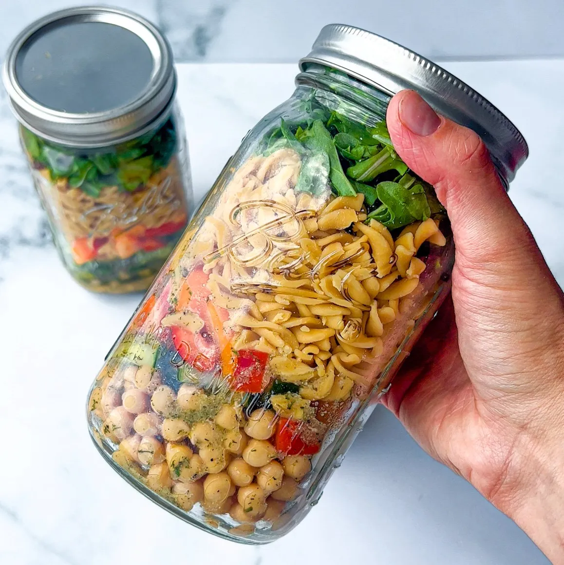 Vegetarian Meal Prep Salad Jars