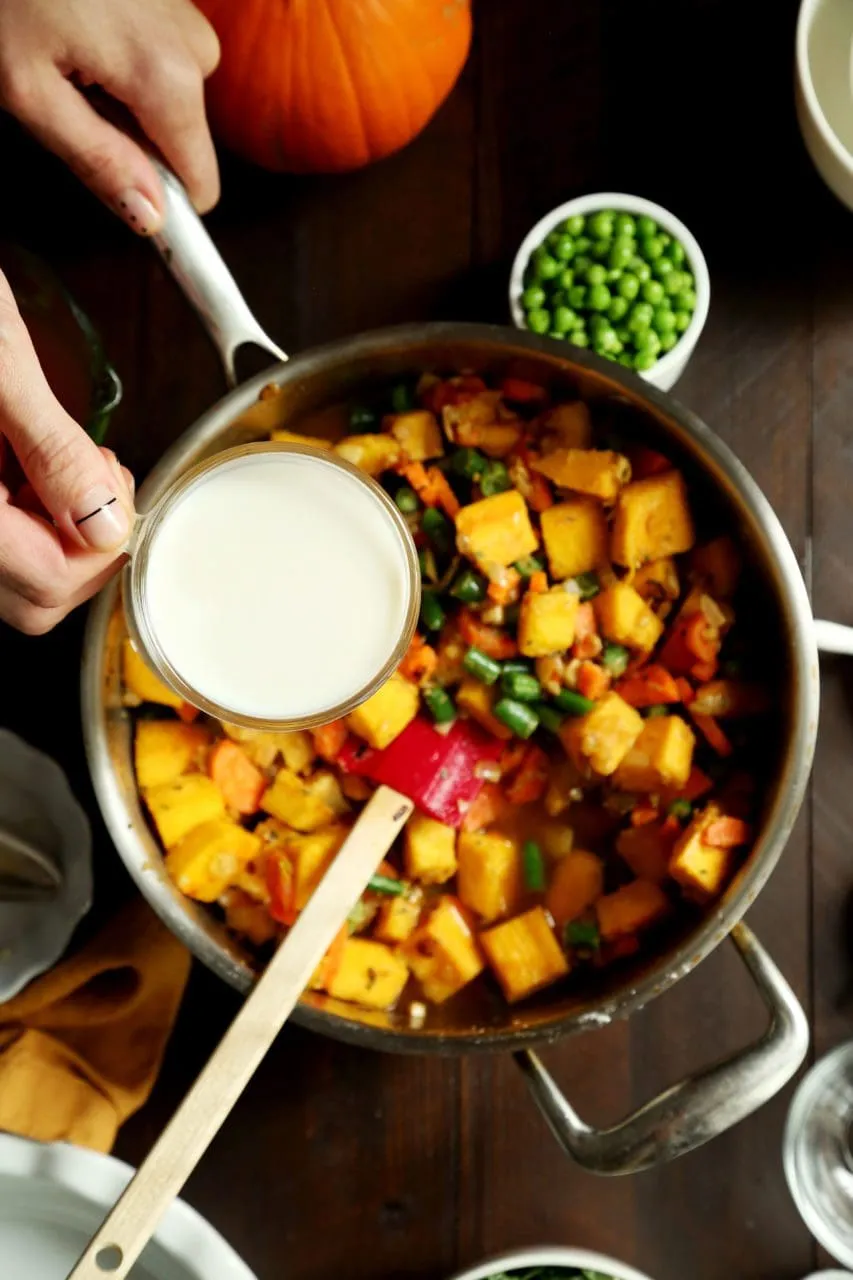 Vegetarian Pumpkin Pot Pie Vegetable Pot Pie