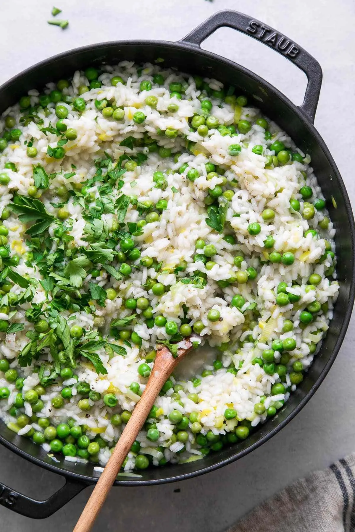 Vegetarian Risi e Bisi - A Velvety Rice Dish