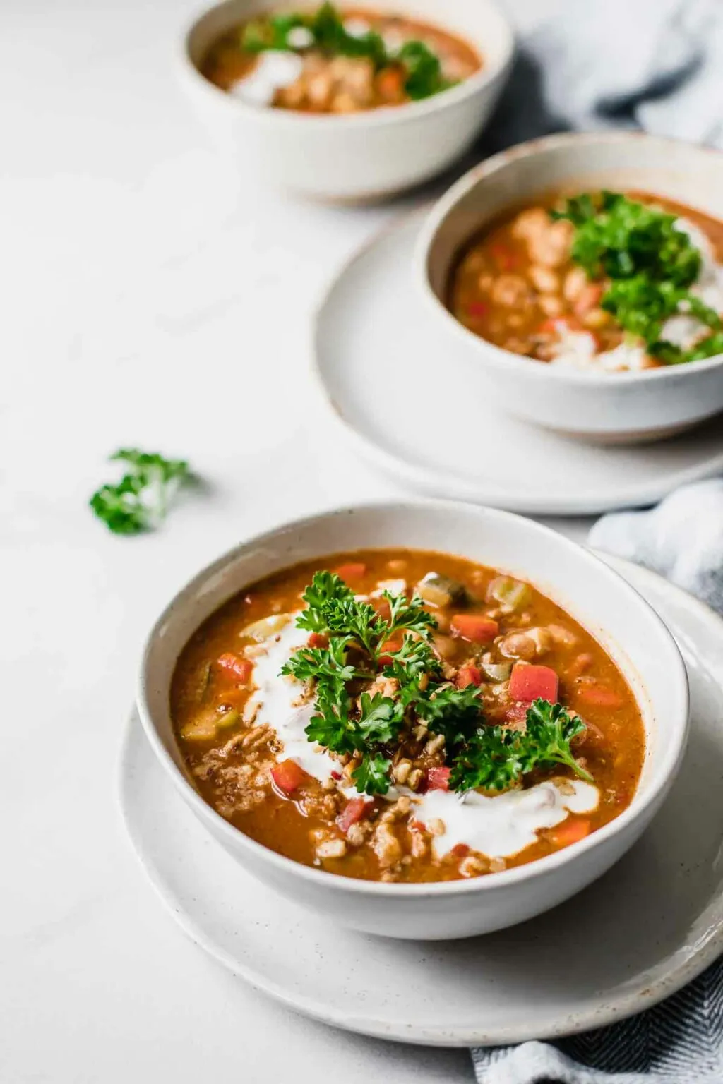 Veggie Loaded Turkey Chili