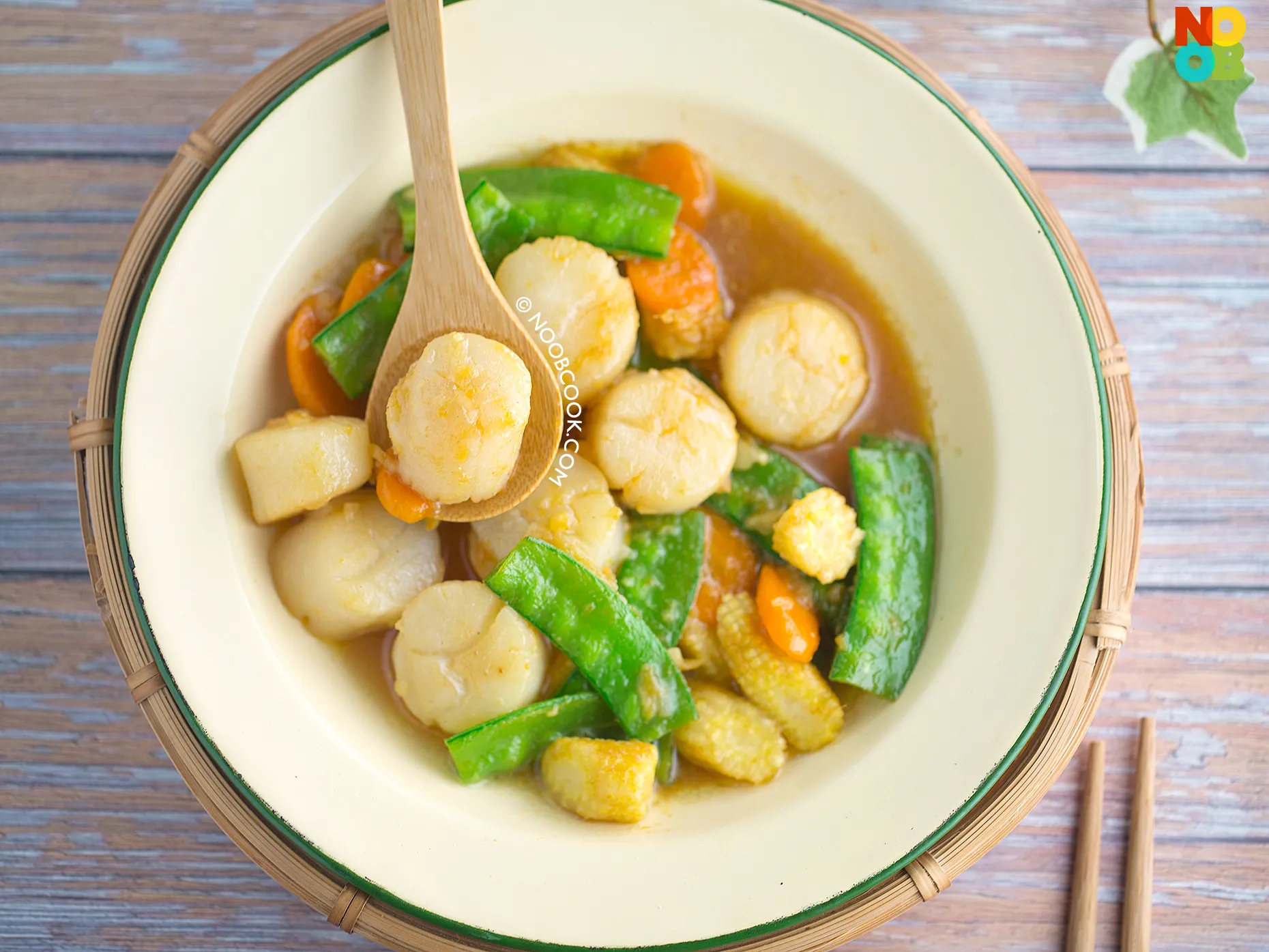 Veggie and Scallop Stir Fry
