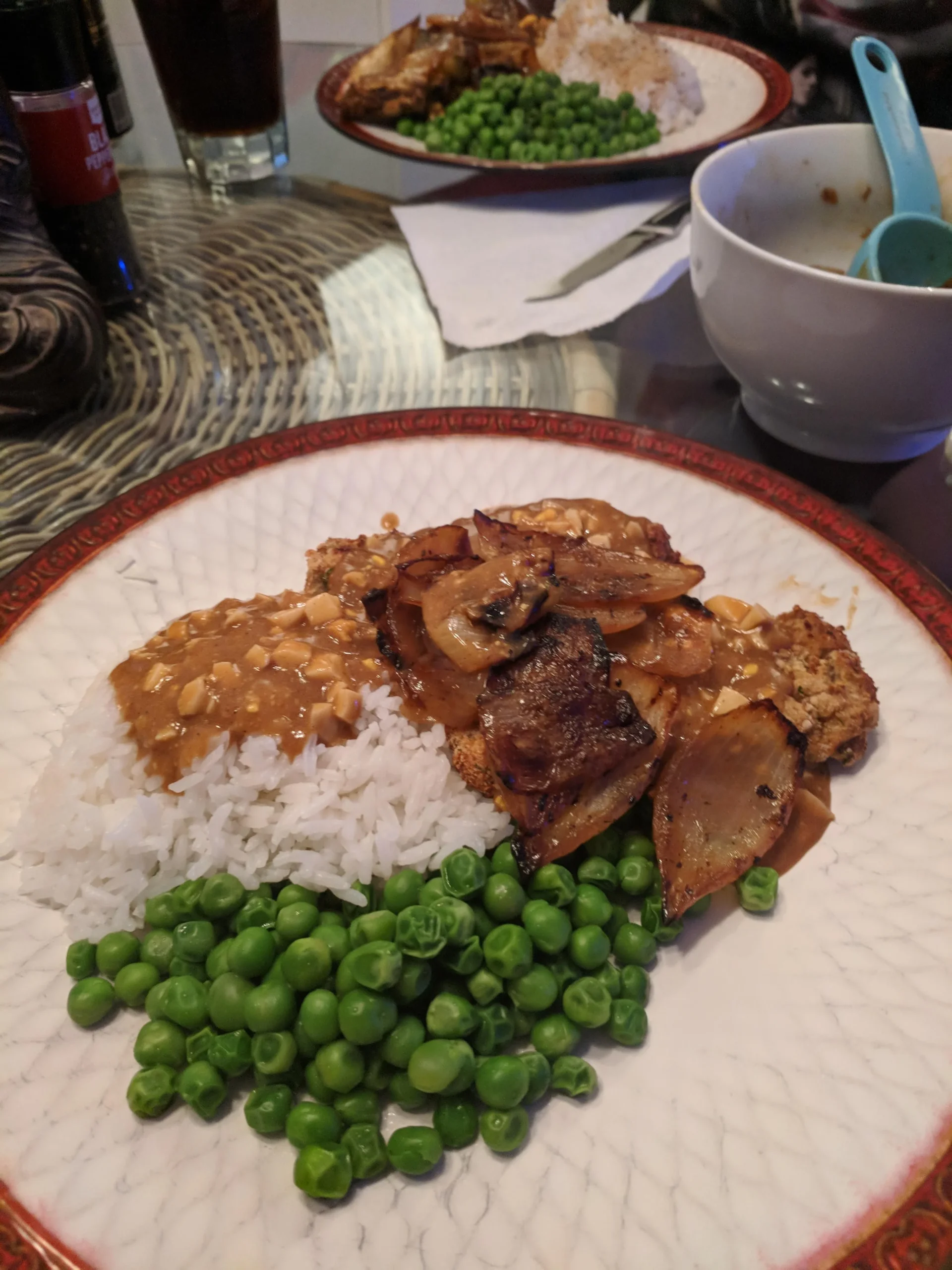 Venison Chops and Rice