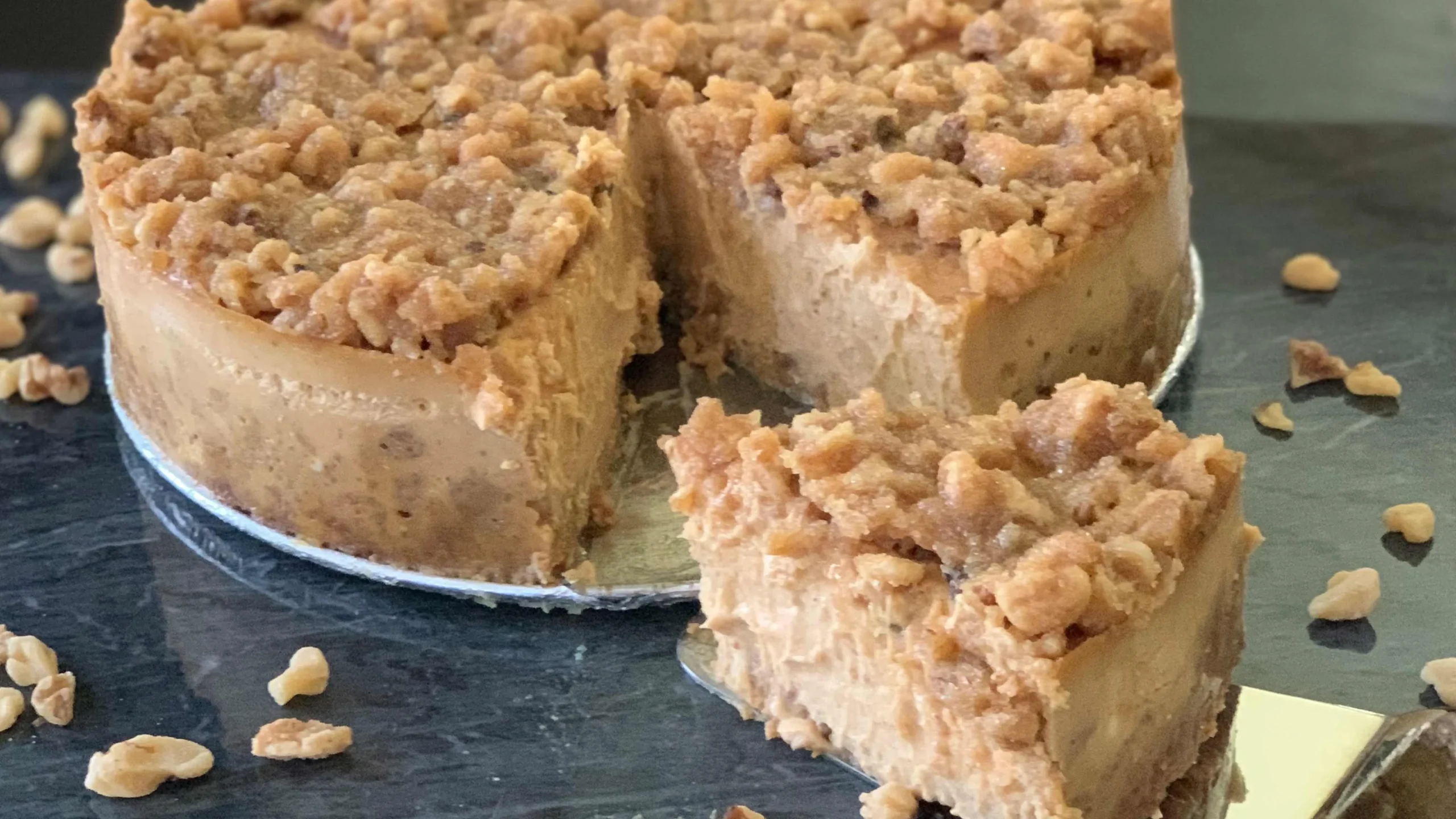 Vermont Pumpkin Walnut Cheesecake