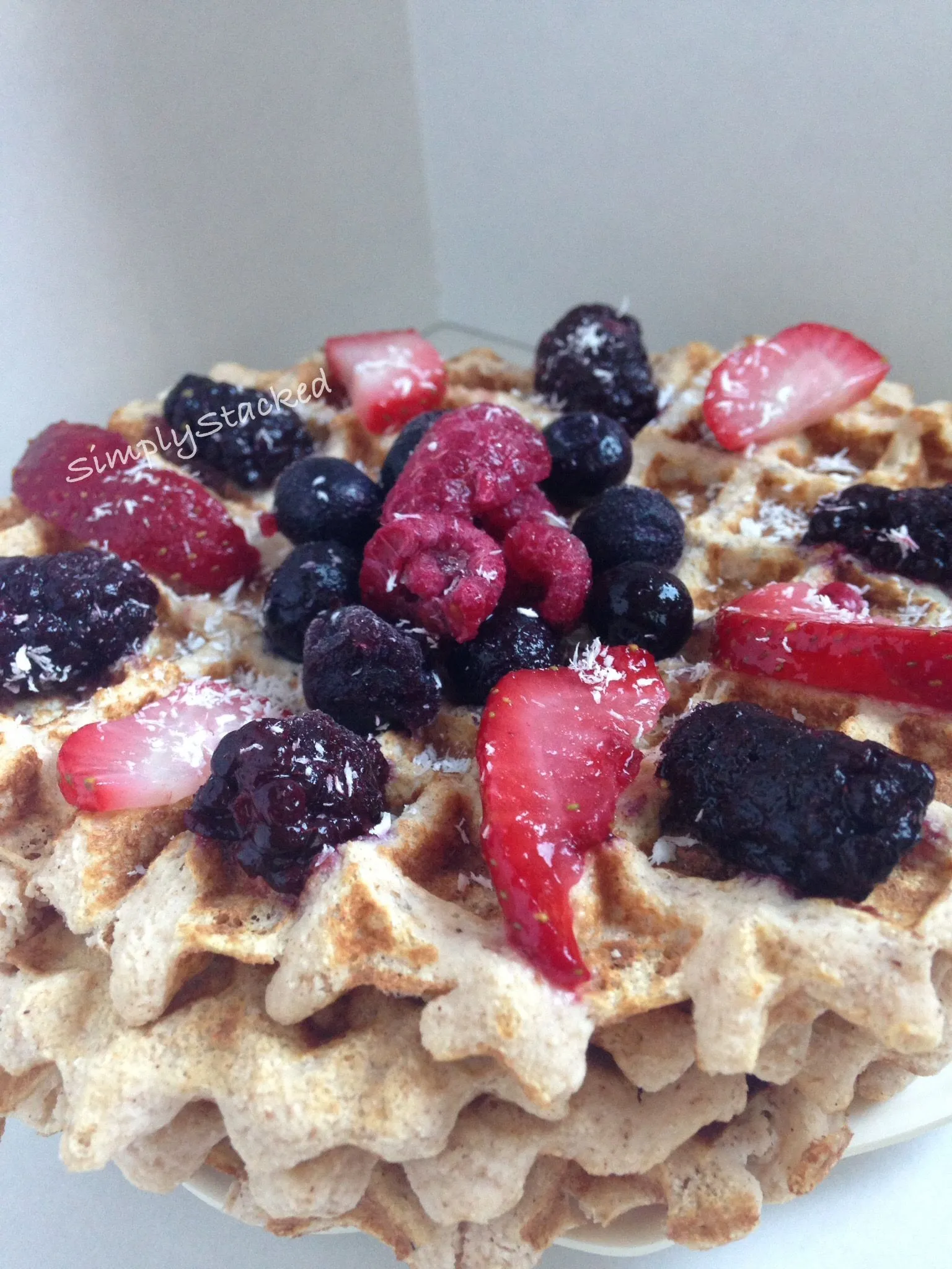 Very Berry Gluten Free Waffles (GF, DF)