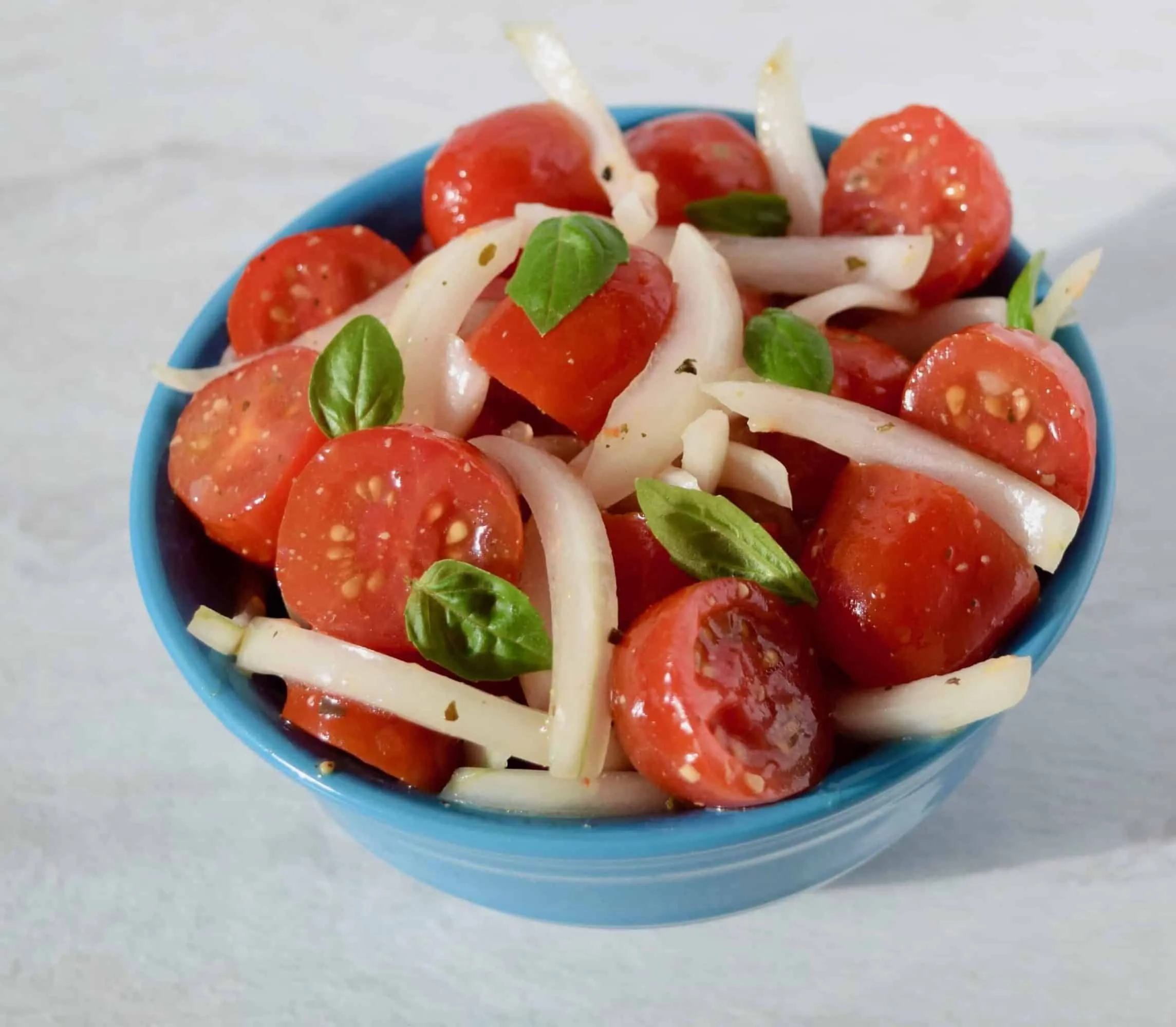 Vidalia Onion and Grape Tomato Salad