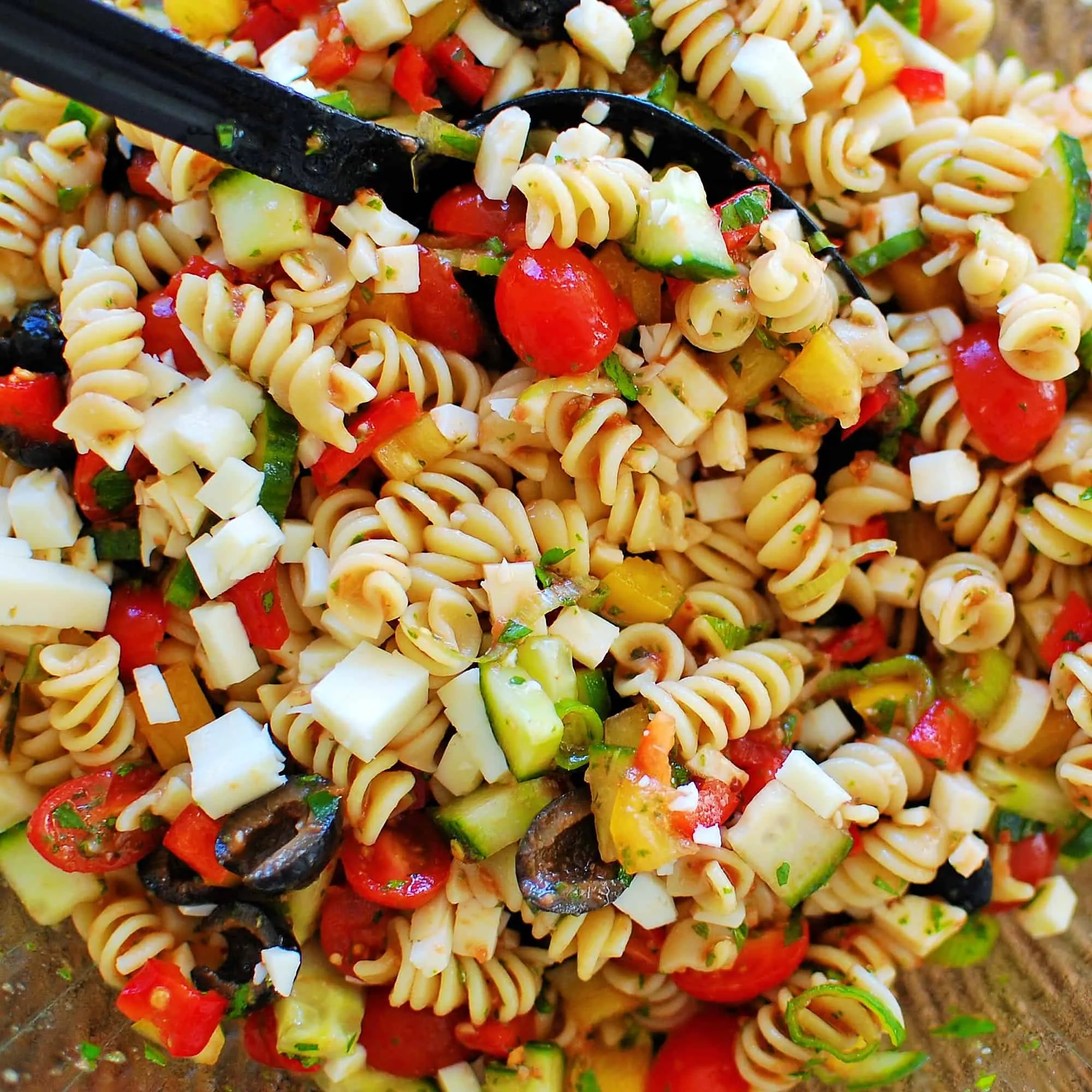 Vivid Cold Pasta Salad