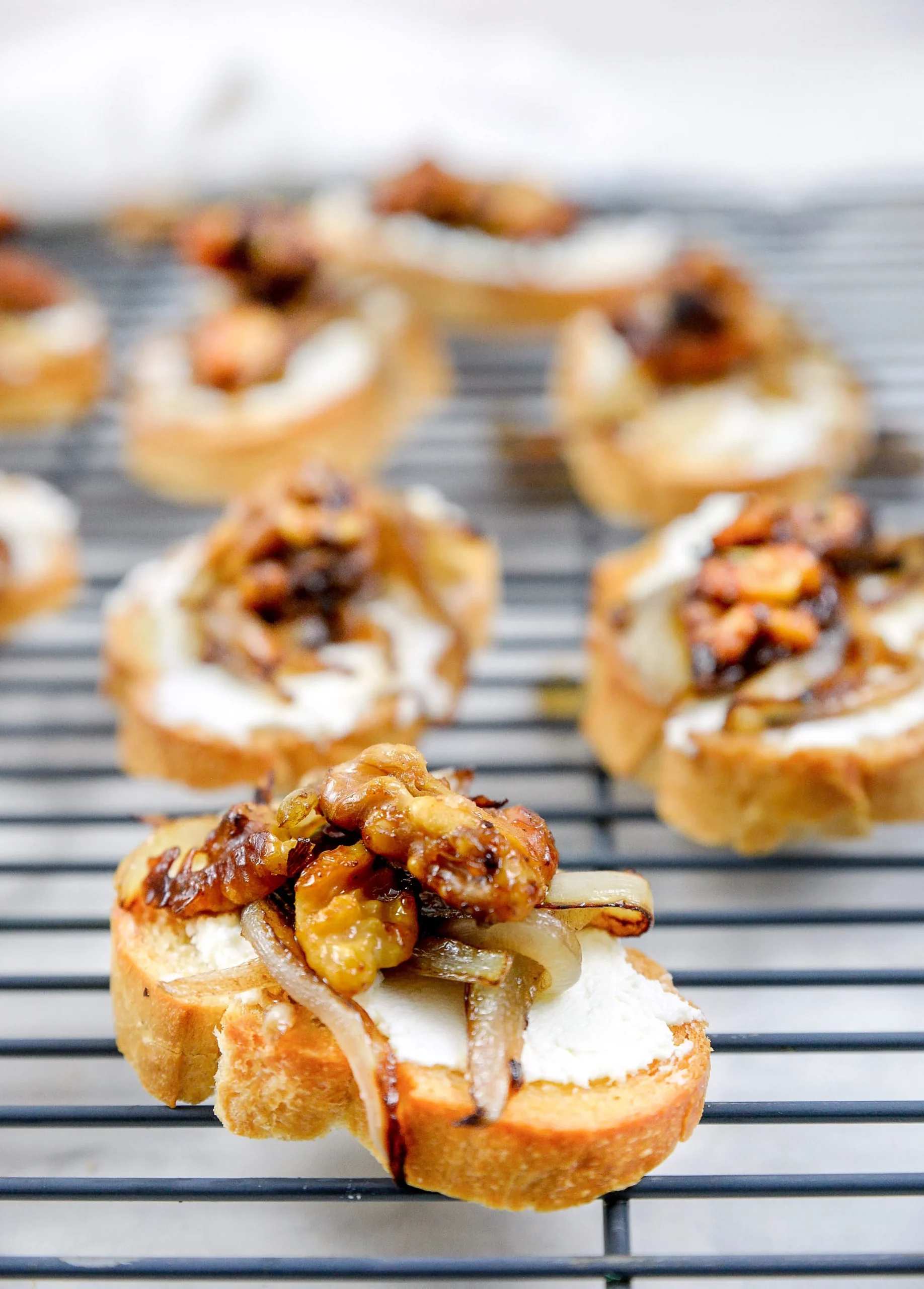 Walnut Goat Cheese Crostini