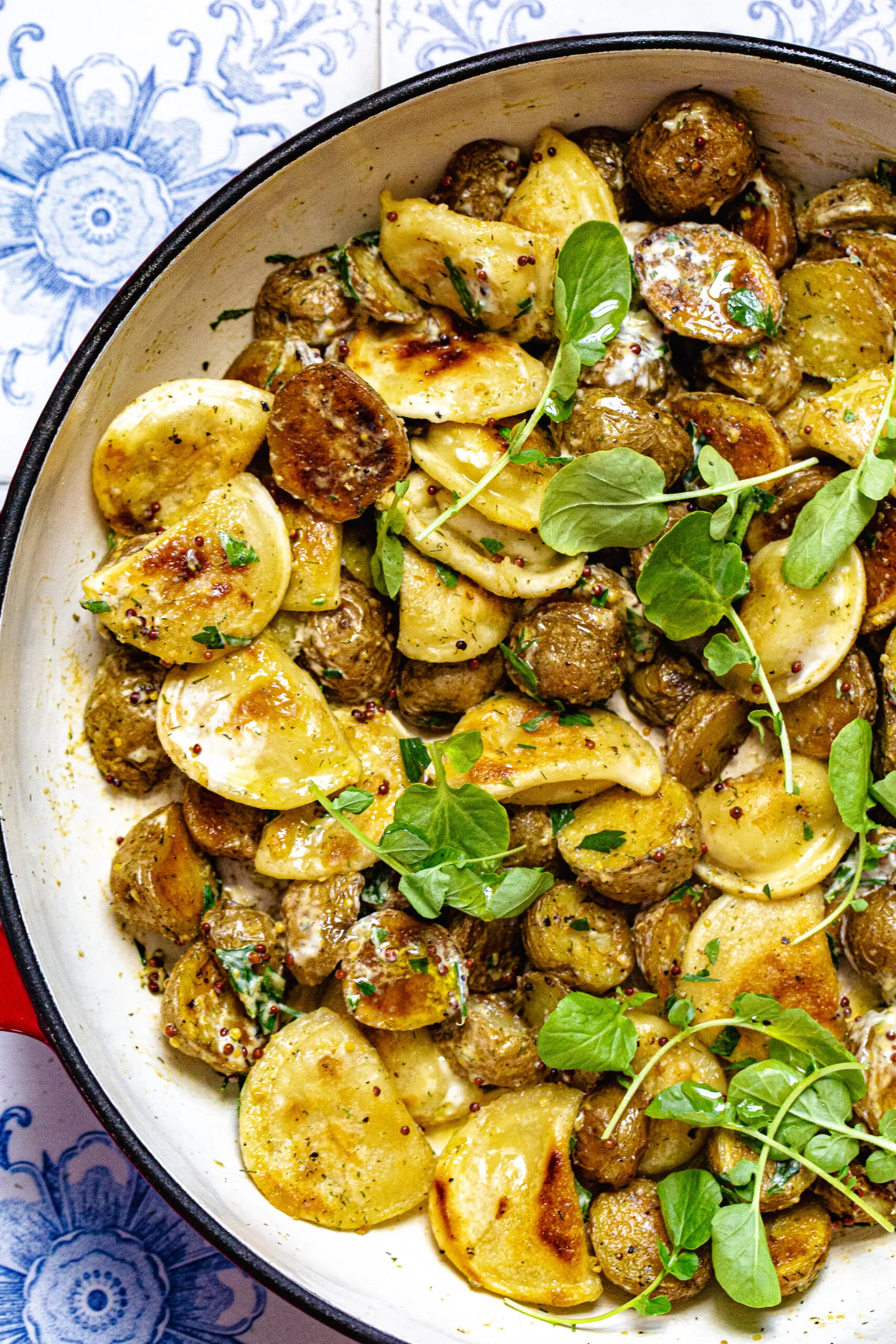 Warm Pierogi Potato Salad Homemade Ish