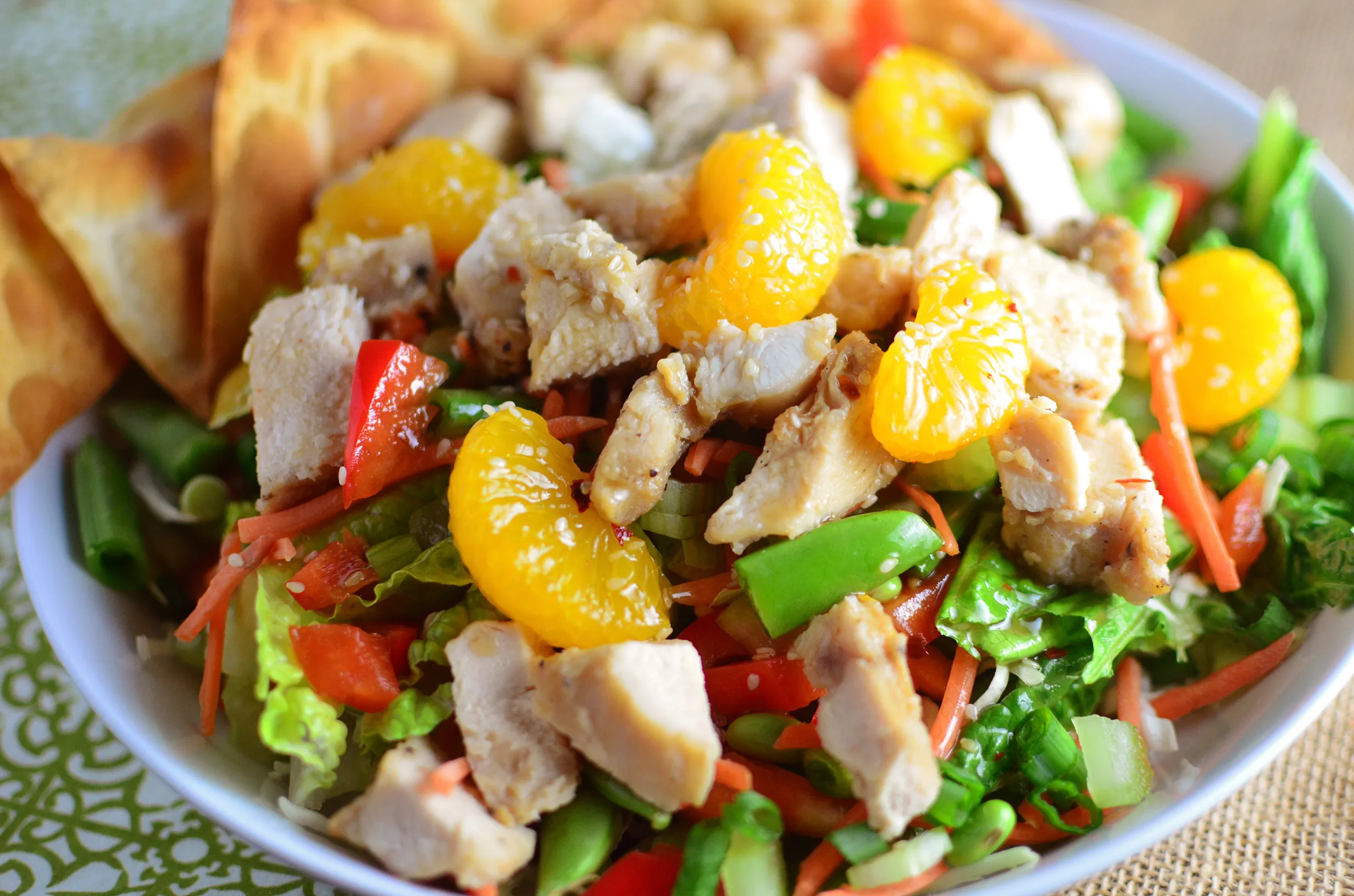 Warm Sesame and Pawpaw Chicken Salad