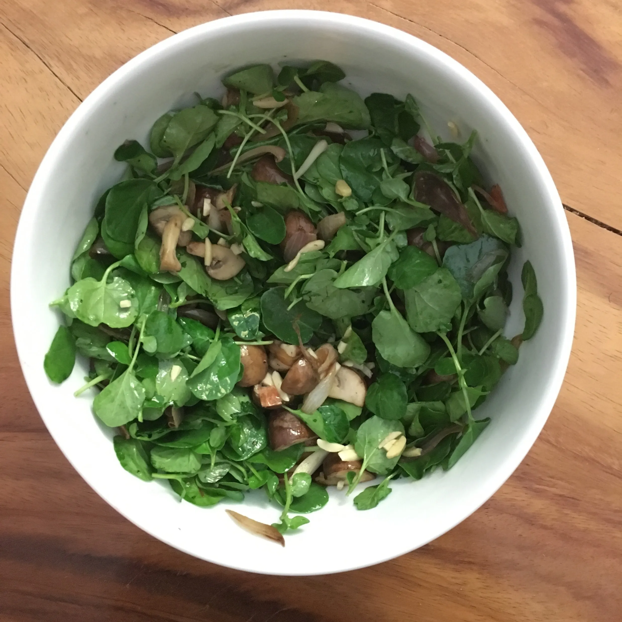 Watercress and Mushroom Salad