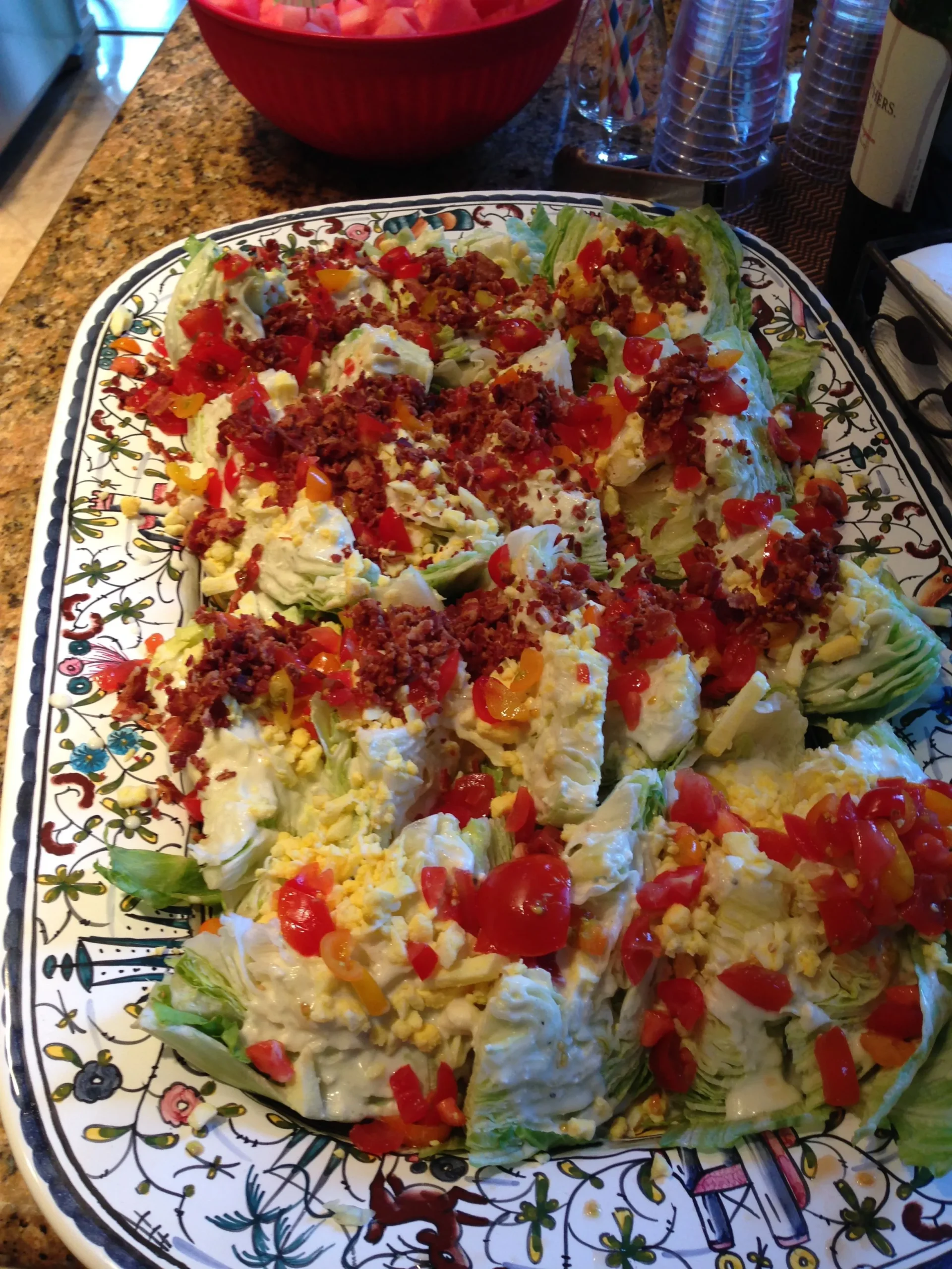 Wedge Salad Platter for a Crowd
