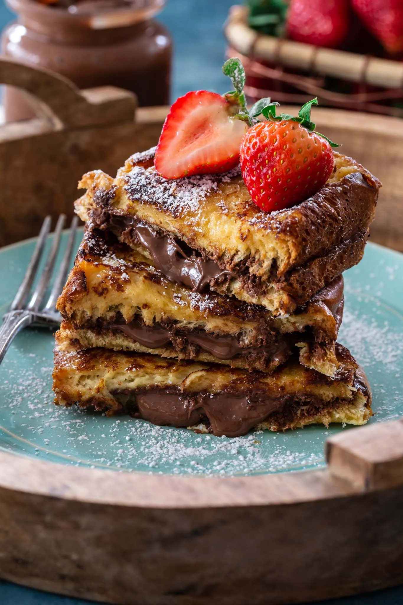 Whats for Brunch Nutella Bacon French Toast Panini
