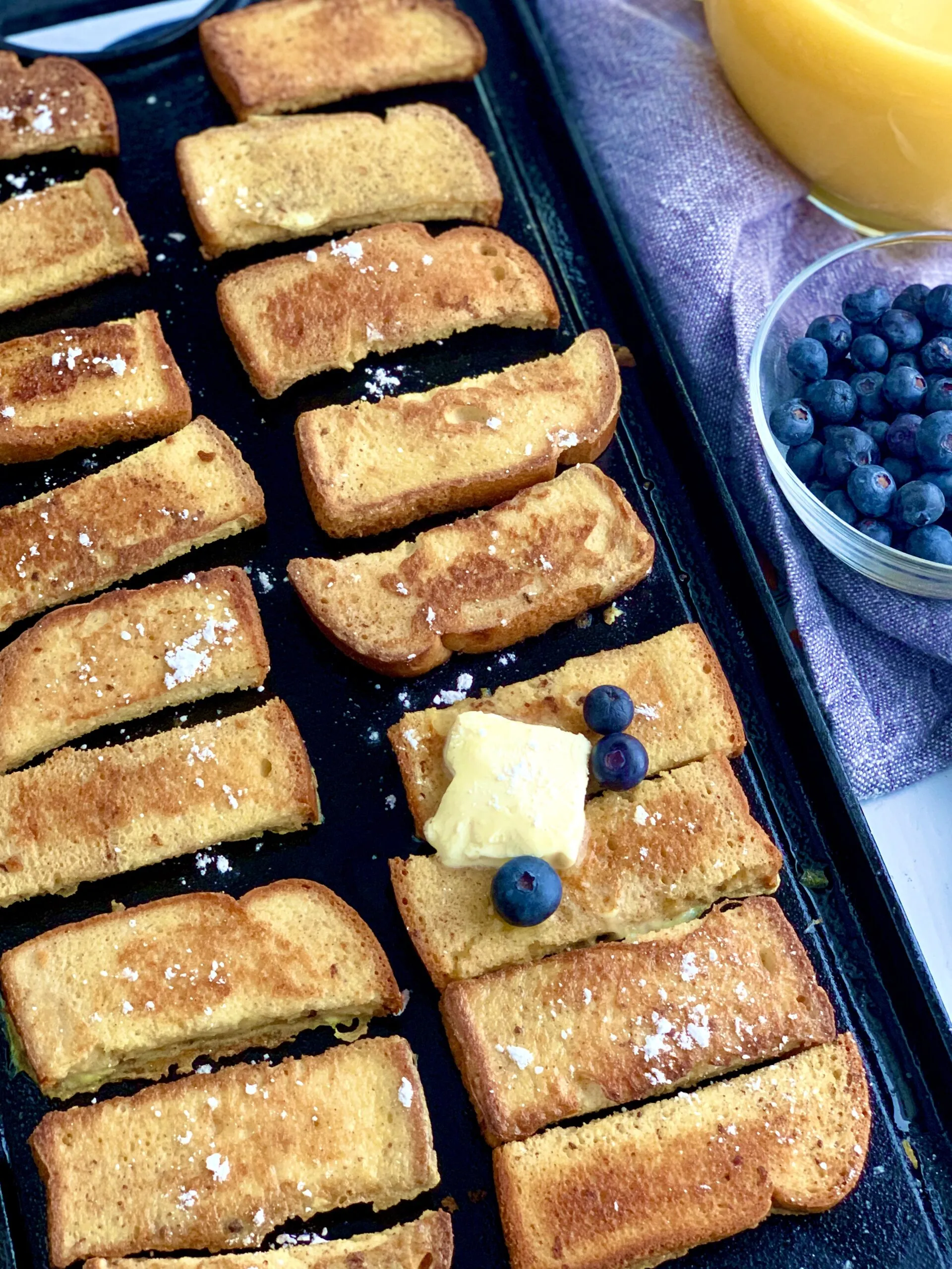 Wheat Free Meat Free French Toast Baked Polenta Sticks
