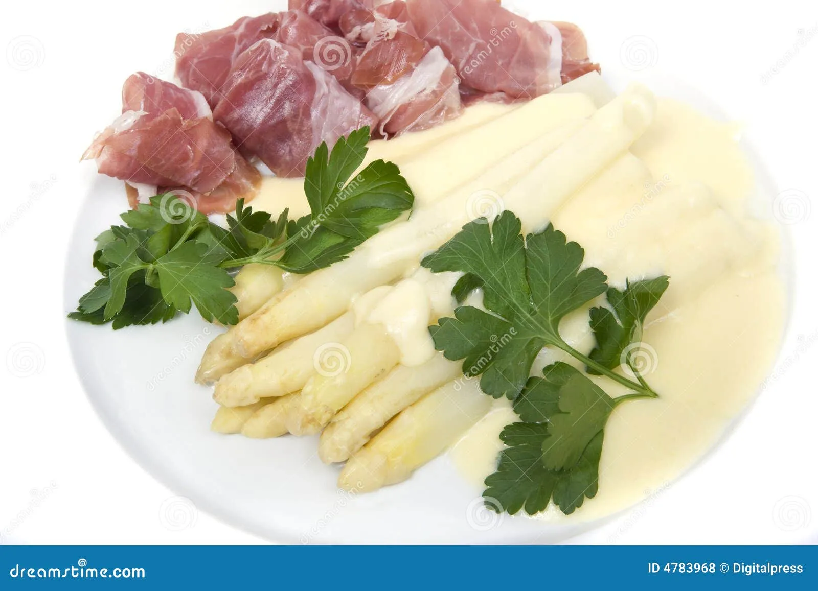 White Asparagus in Ham Sauce