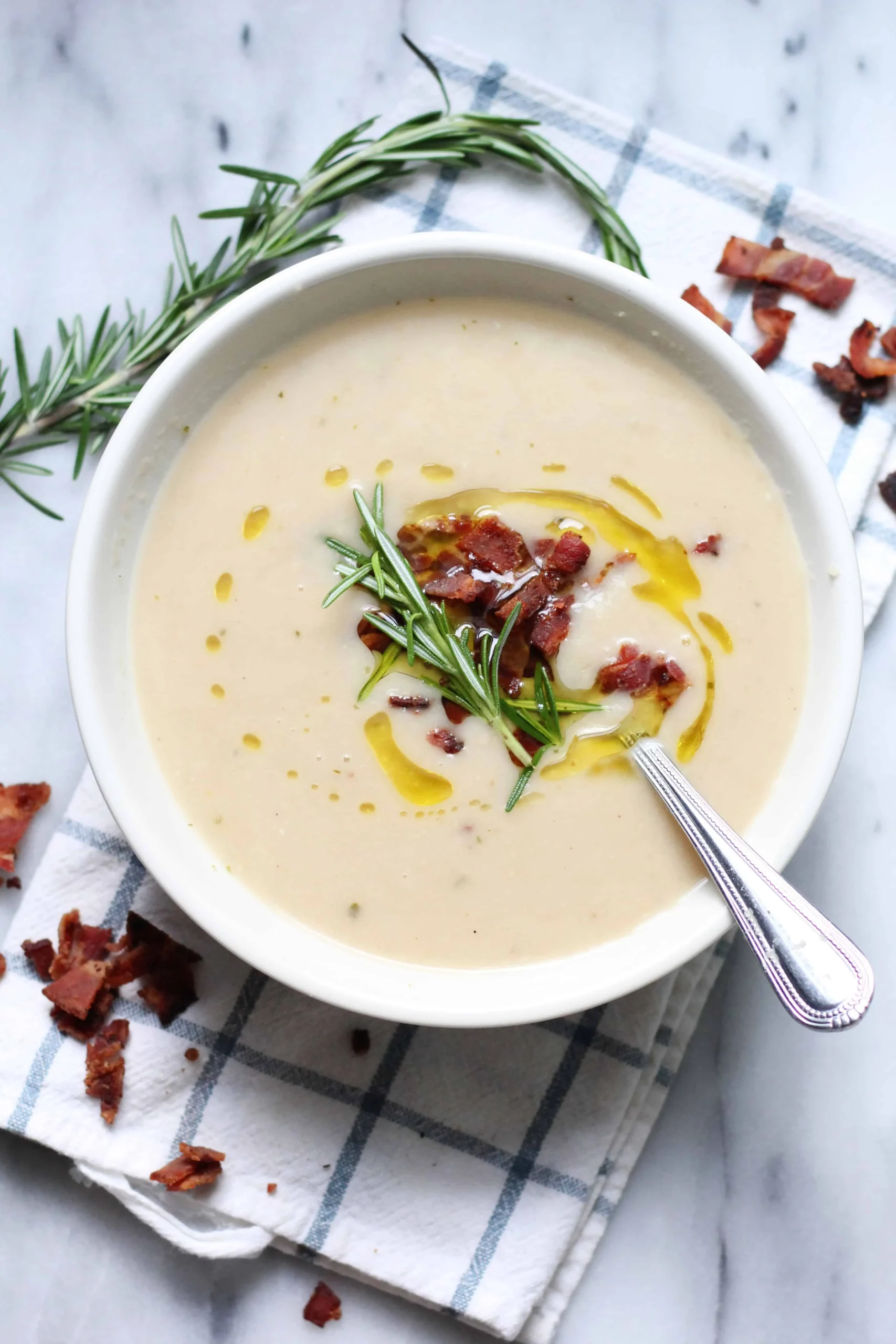 White Bean Soup with Rosemary and Ham