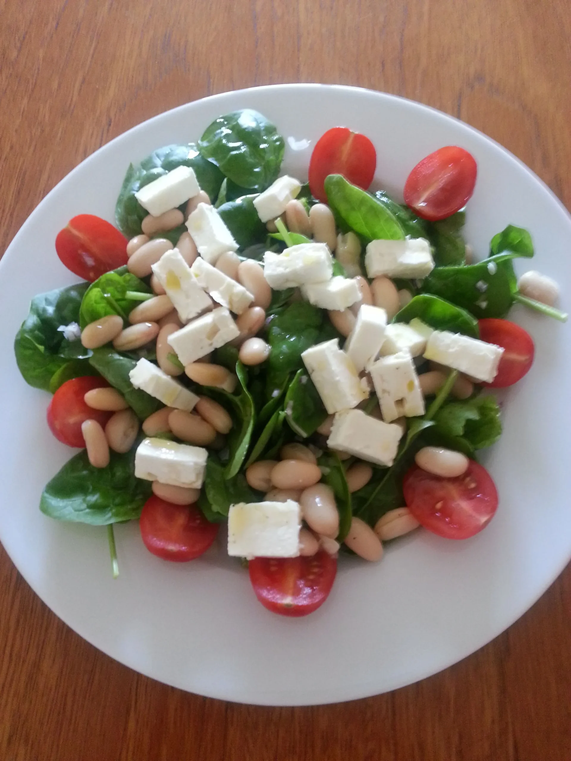 White Bean Vegetable and Feta Salad