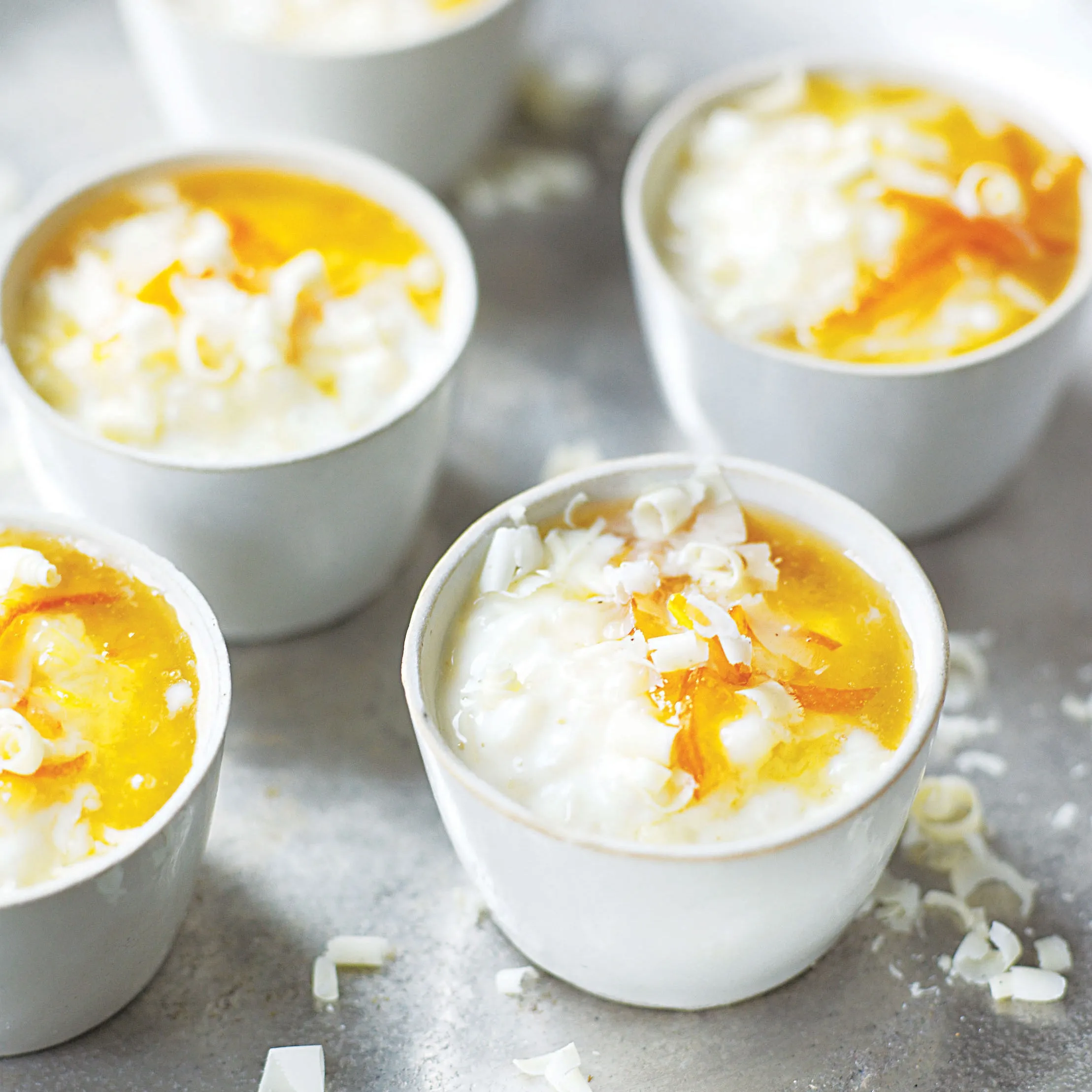 White Chocolate Cardamom Rice Pudding